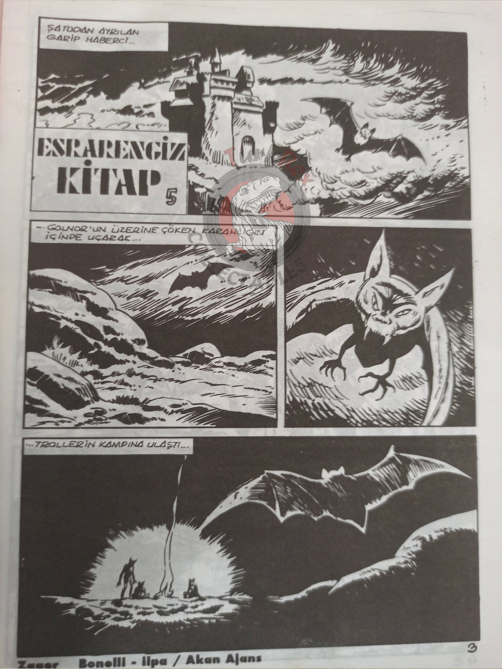 Zagor #1-7 1992 Il Libro Misterioso Turkish Comic Turkey #194–196
