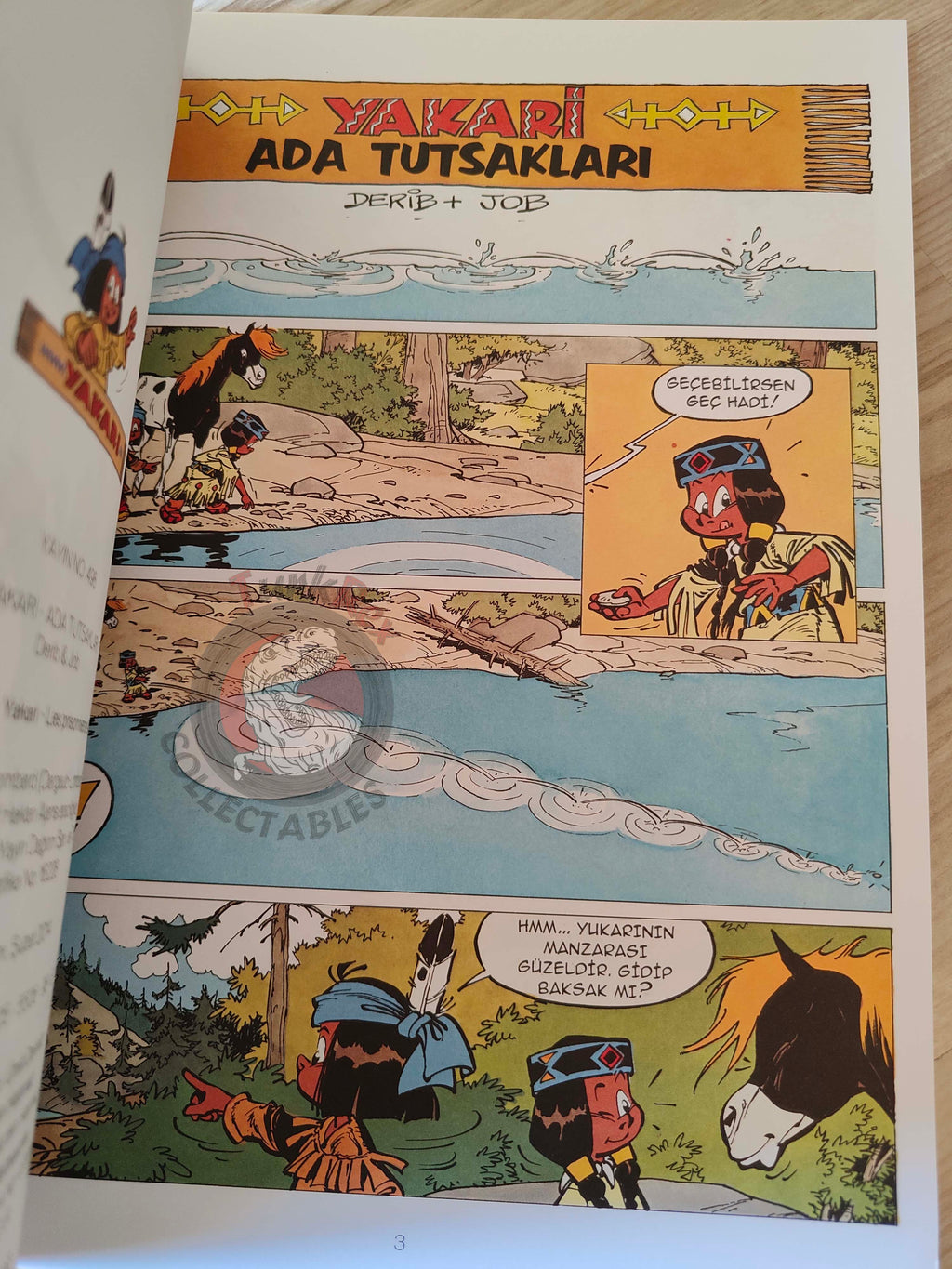 Yakari #6 Le secret de petit tonnerre Turkish Comic Turkey Derib + Job