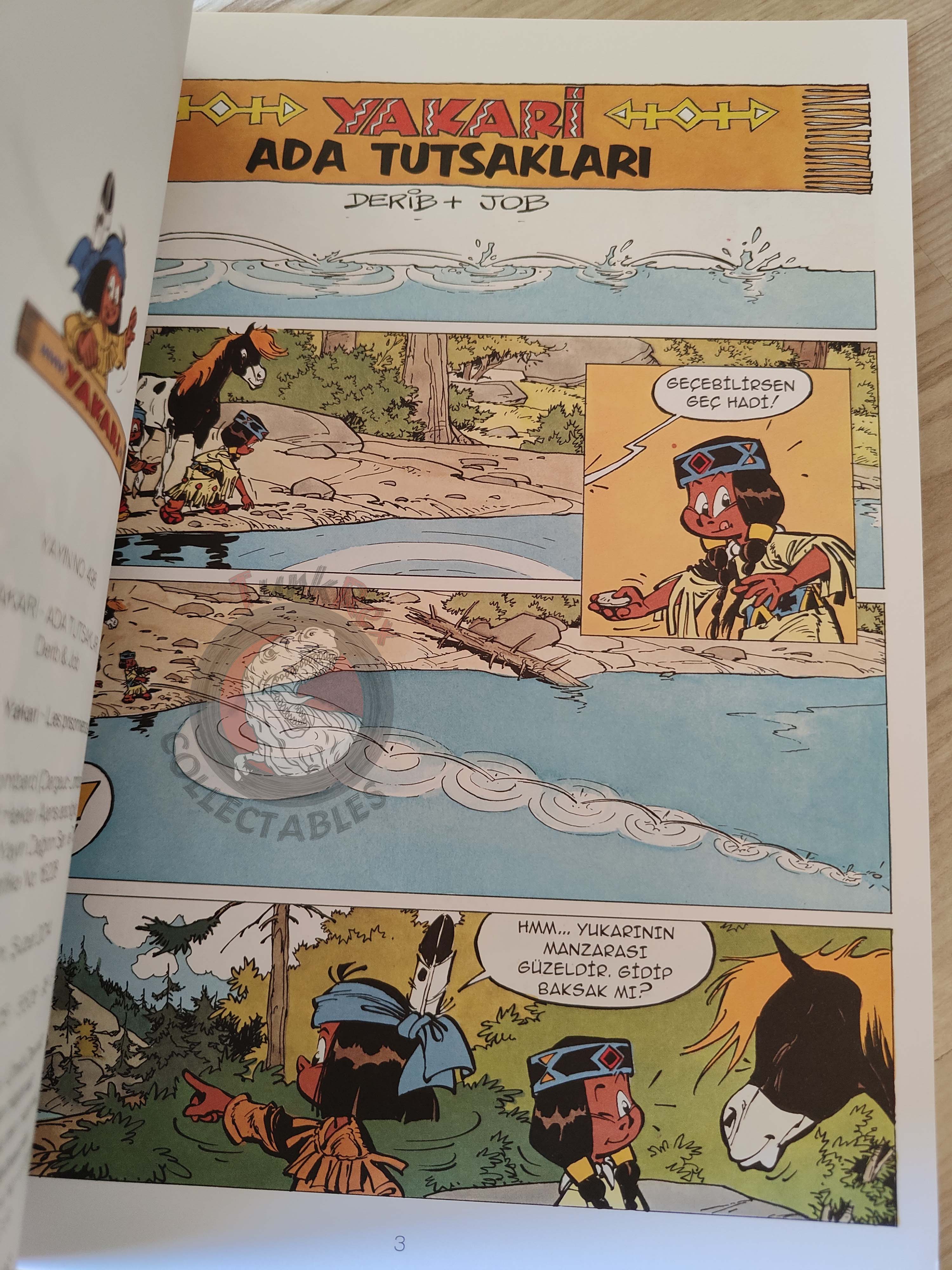 Yakari #6 Le secret de petit tonnerre Turkish Comic Turkey Derib + Job