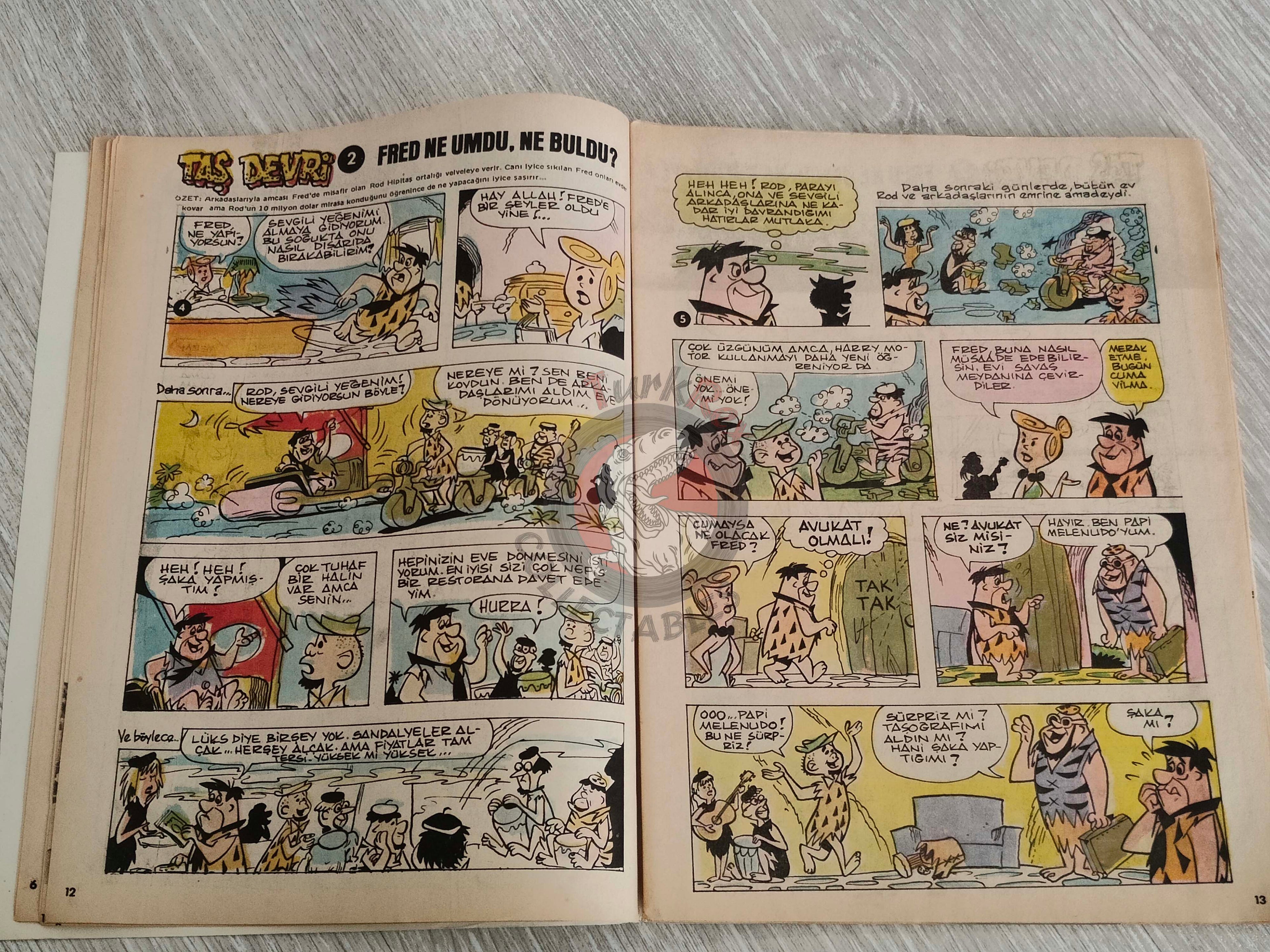 Tercüman Çocuk #44 1982 Turkish Comic Turkey Superman Star Wars #29 The Flintstones Tounga Cubitus