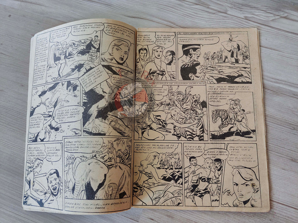 1001 Özel #148 1955 Tarzan - Brick Bradford Turkish Comic Mag Turkey