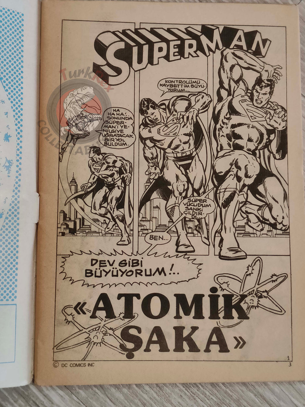 Superman #11 1980 Turkish Comic Turkey #302 Superboy #246