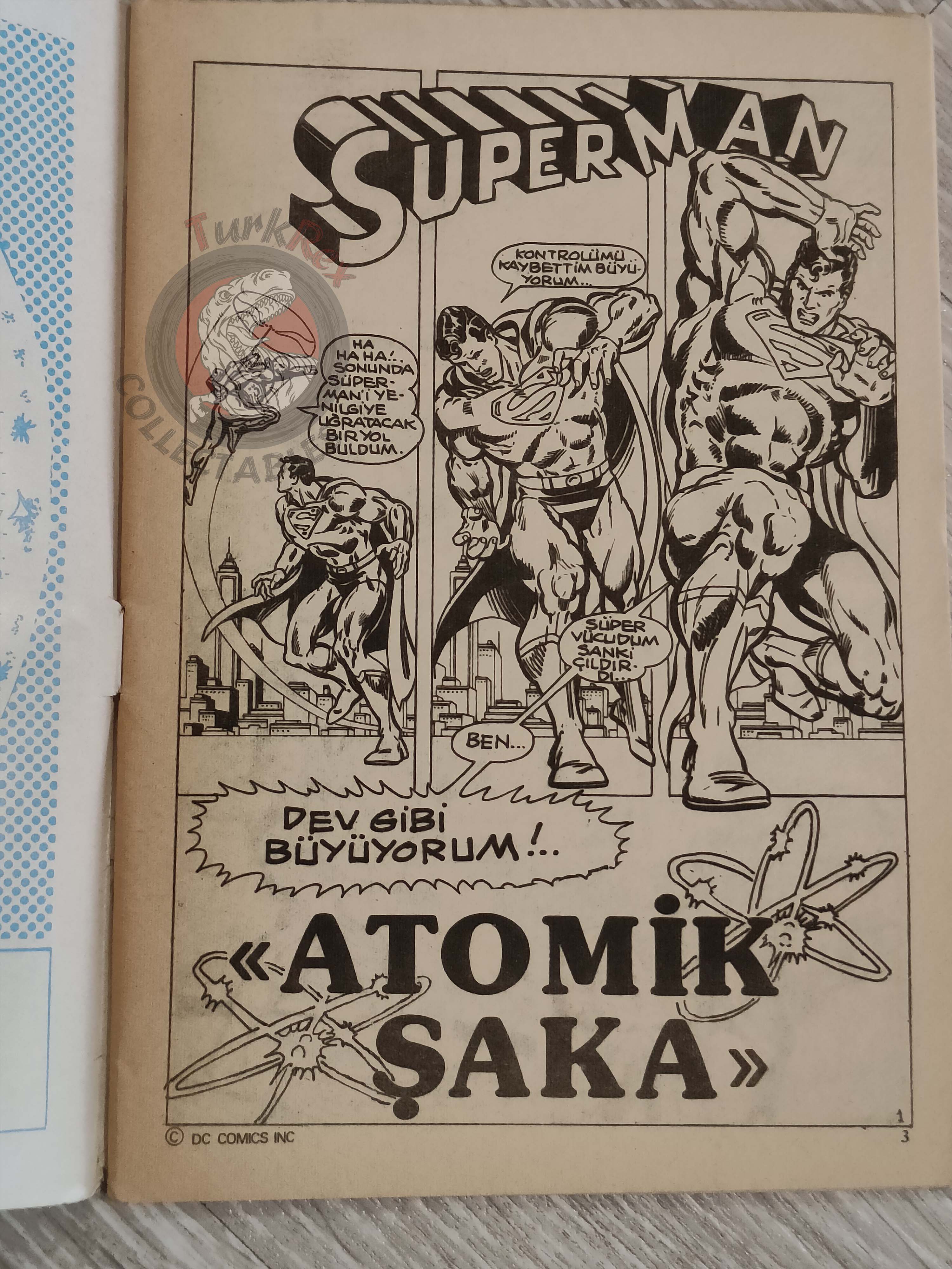 Superman #11 1980 Turkish Comic Turkey #302 Superboy #246