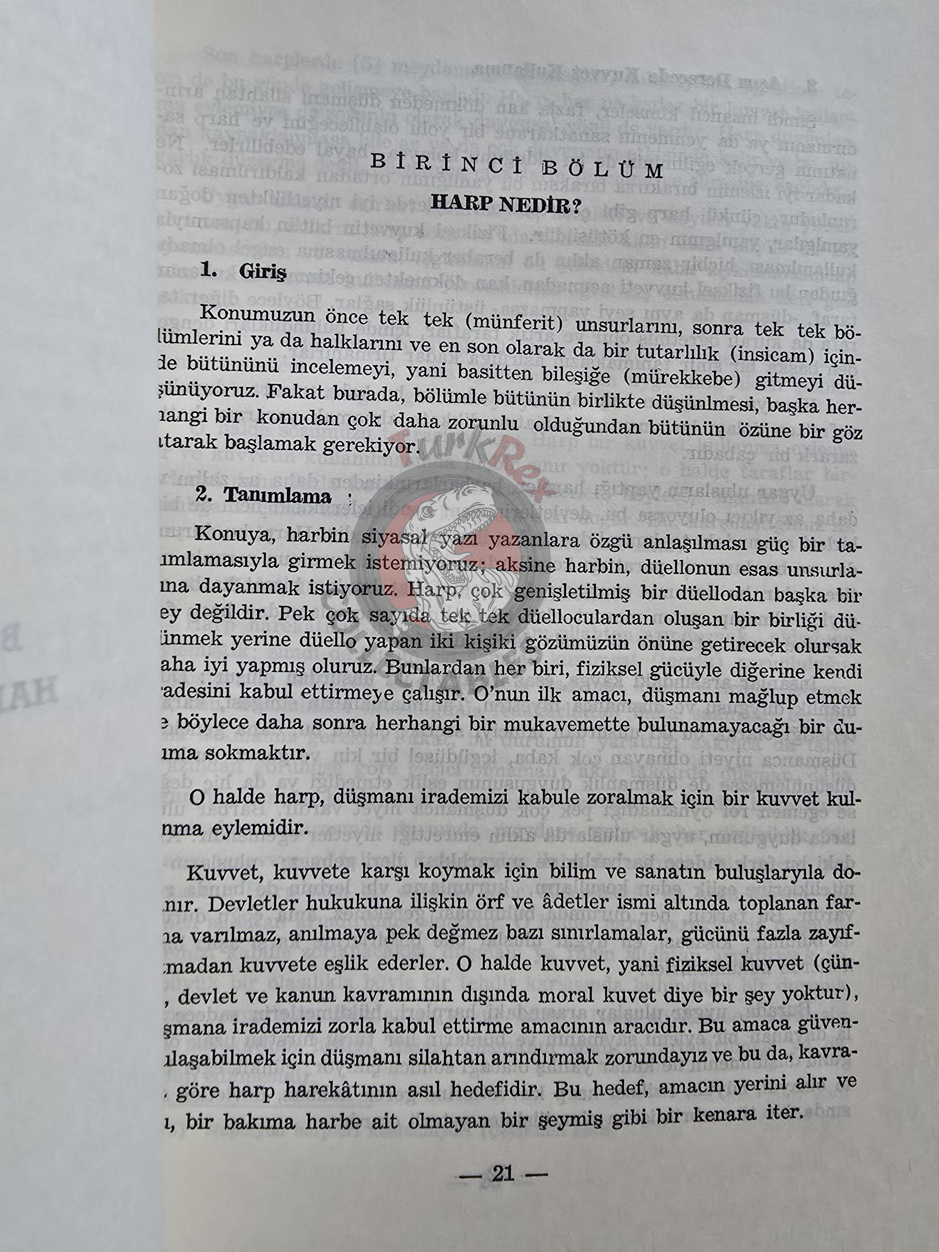 Carl von Clausewitz – On War 1984 Turkish Book Military Ottoman Empire Maps
