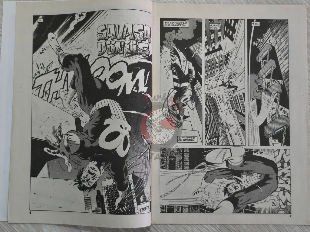 The Punisher #9 1992 Turkish Comic Turkey #2 1986 series Magazine #4
