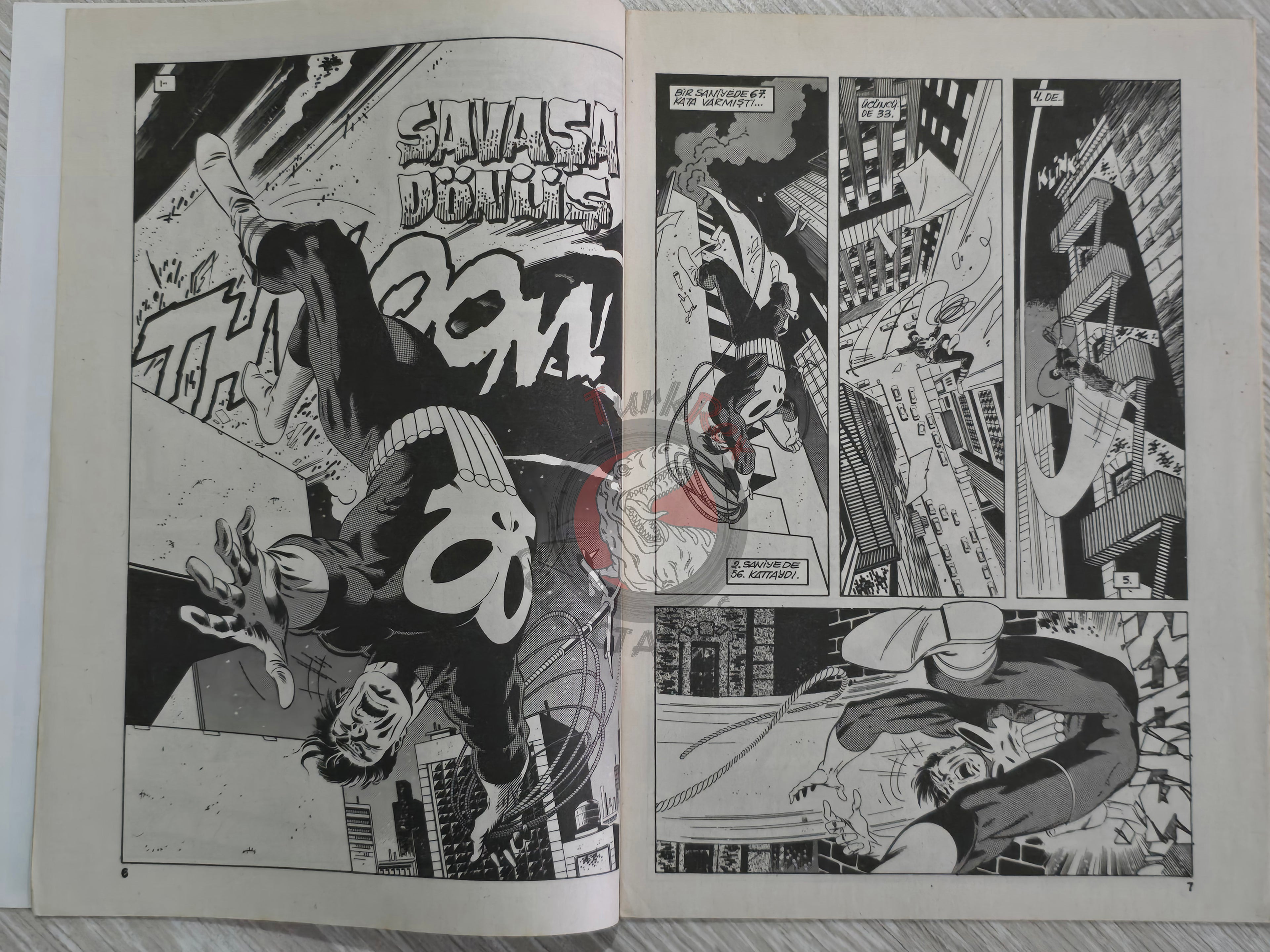 The Punisher #9 1992 Turkish Comic Turkey #2 1986 series Magazine #4