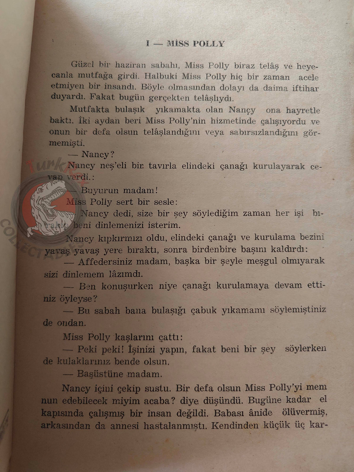 Eleanor H. Porter – Pollyanna 1953 Turkish Book Turkey
