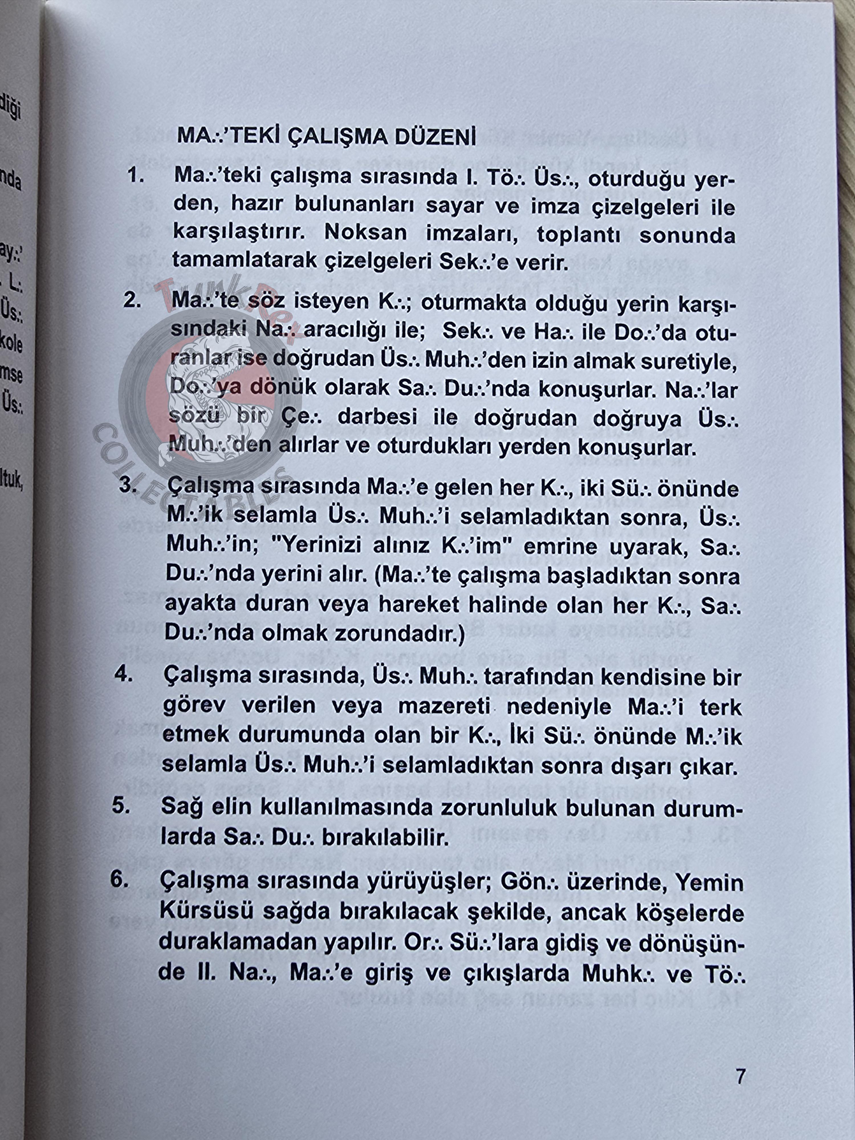 Turkish Freemasonry 1st Degree Ritual Apprentice 2014 Booklet Masonic Masons of Turkey