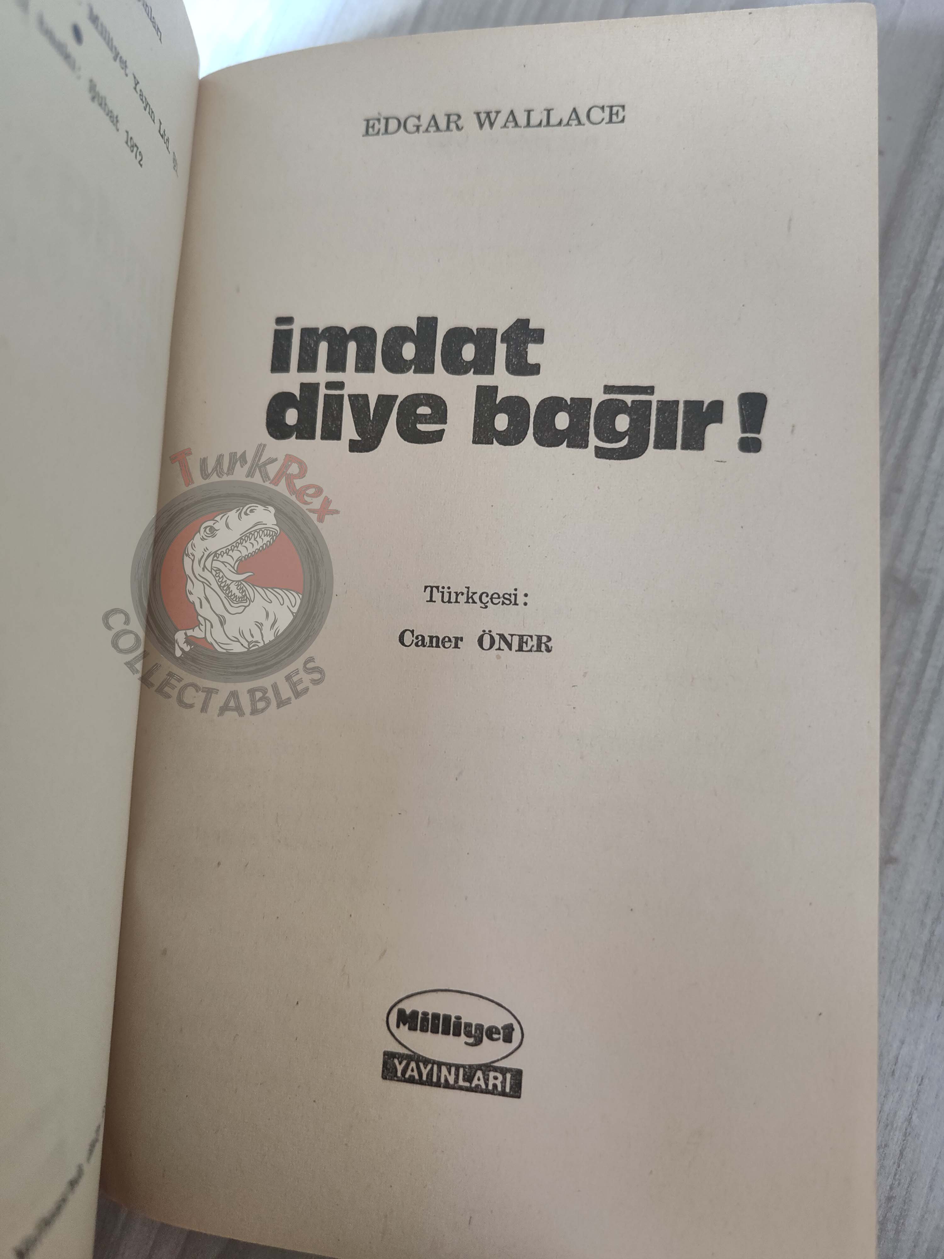 Edgar Wallace – The Gaunt Stranger Ringer 1972 1st Turkish Book Turkey