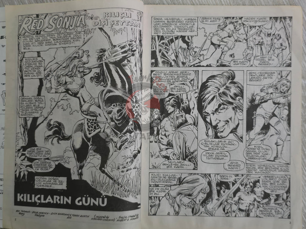 Red Sonja #1 2000 Turkish Comic Turkey Cover #1 Conan the Barbarian #24 #48 Ssoc #78