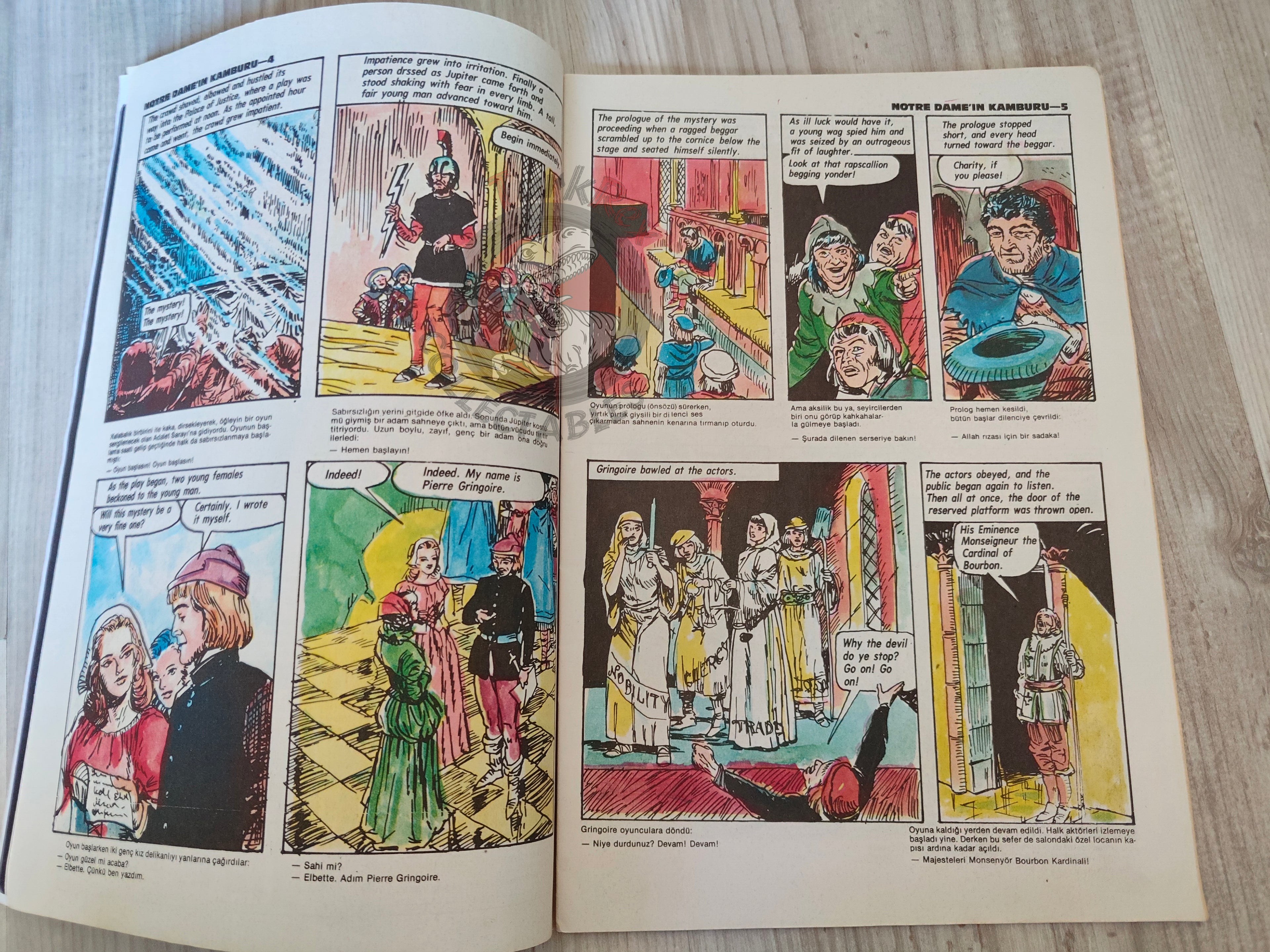 The Hunchback of Notre Dame  – Victor Hugo Turkish Comic Turkey Classics Illustrated