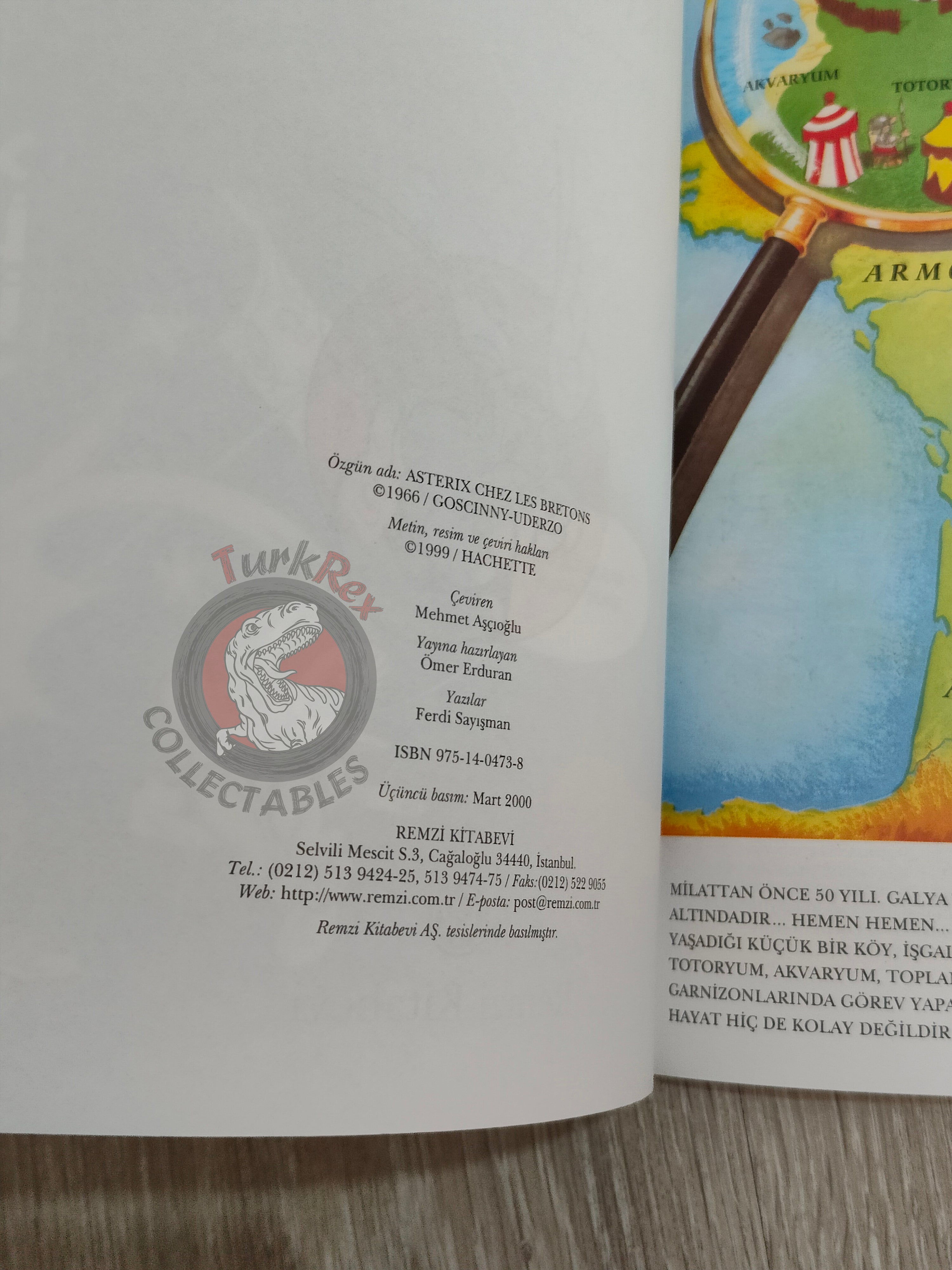 Asterix – Asterix in Britain 2000 Turkish Edition Comic Turkey