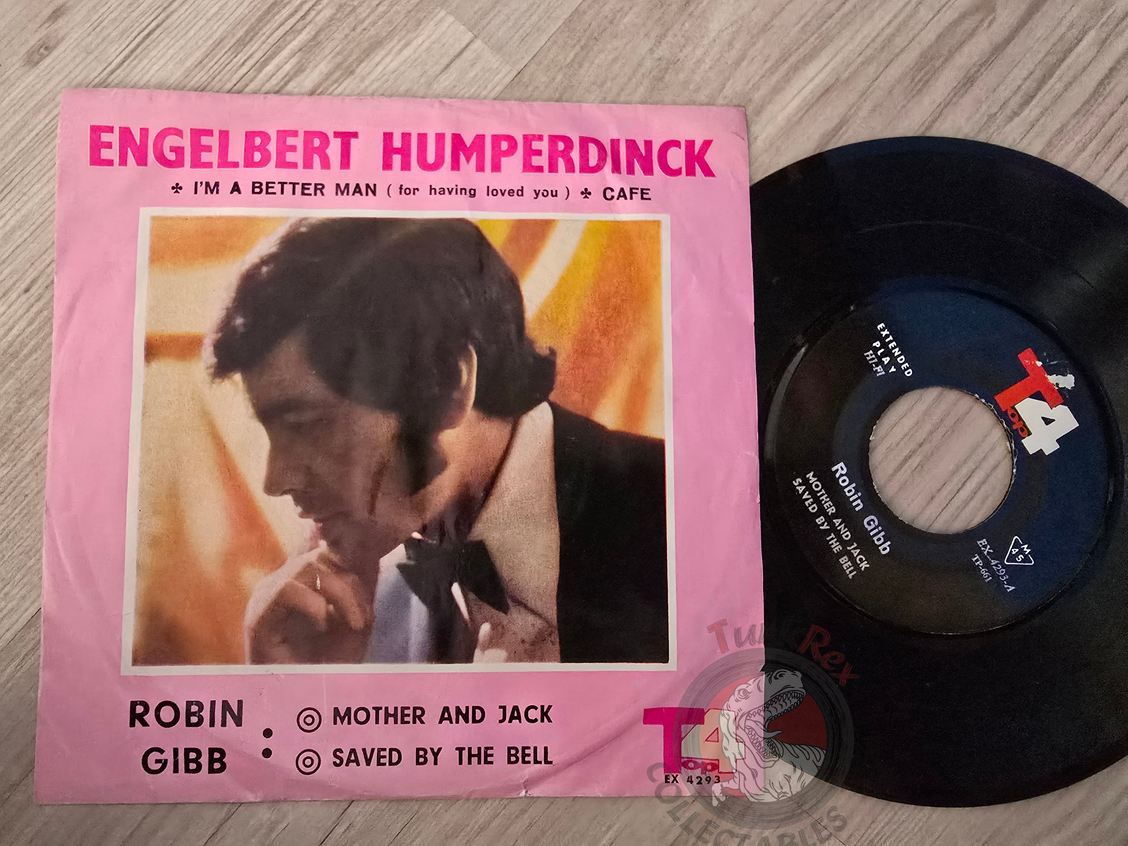 Engelbert Humperdinck / Robin Gibb – I'm A Better Man  7" Iran Pressing Vinyl Iranian Edition