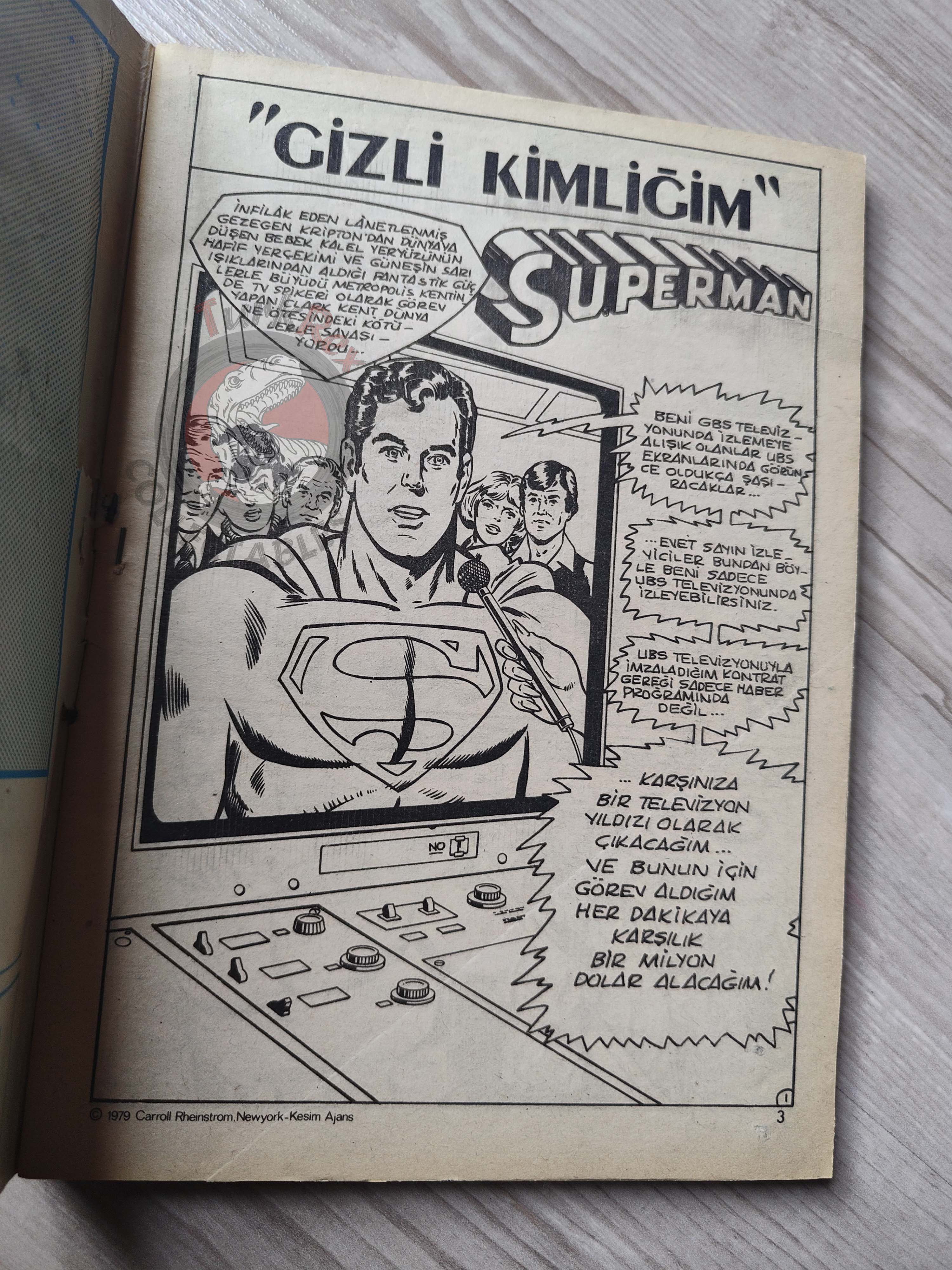 Superman Vol #2 1980s Turkish Comic Turkey #331 #326 #327 #328 Superboy #244 #232
