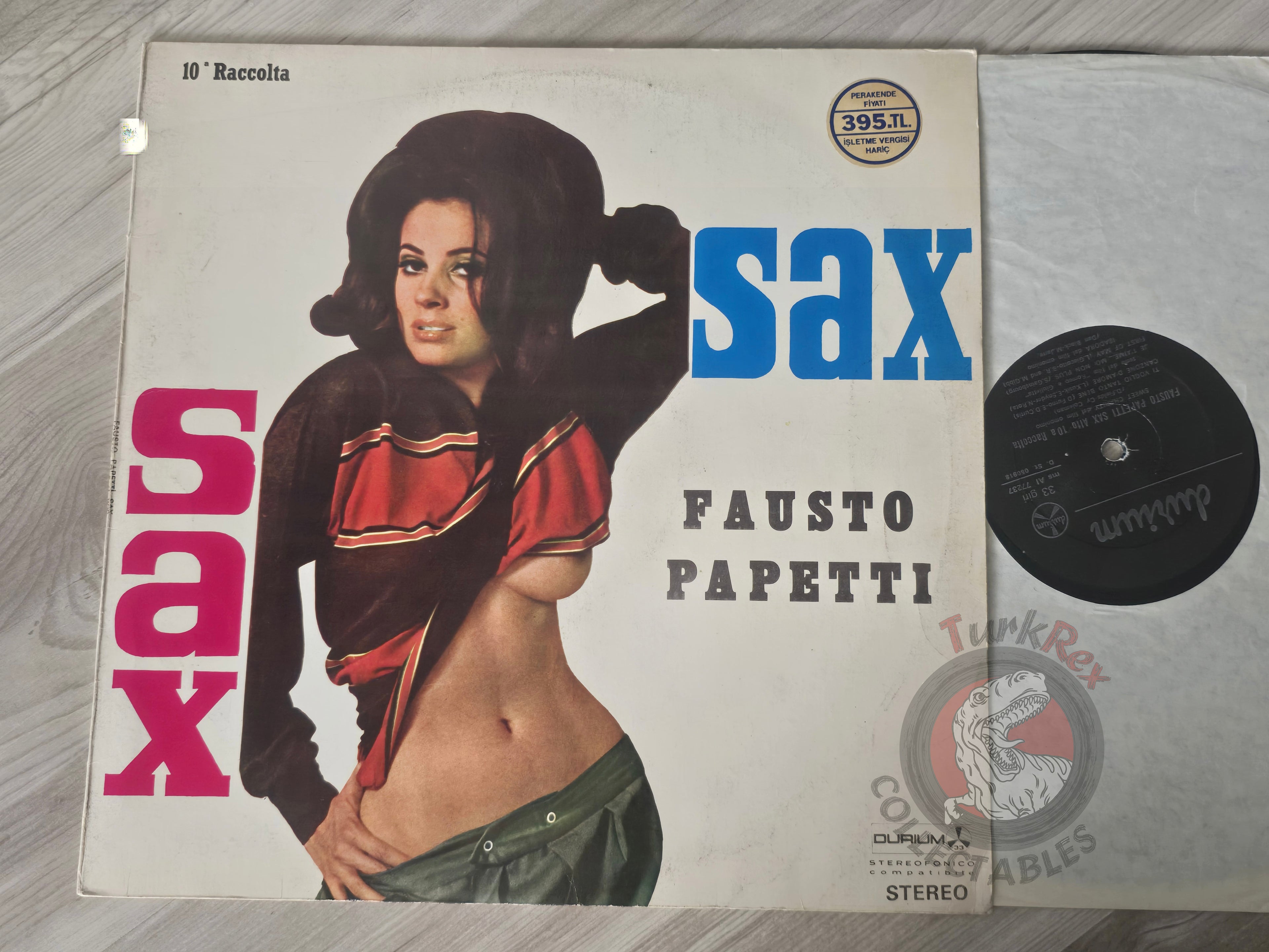 Fausto Papetti – 10a Raccolta Turkish Pressing Vinyl Turkey Edition 2