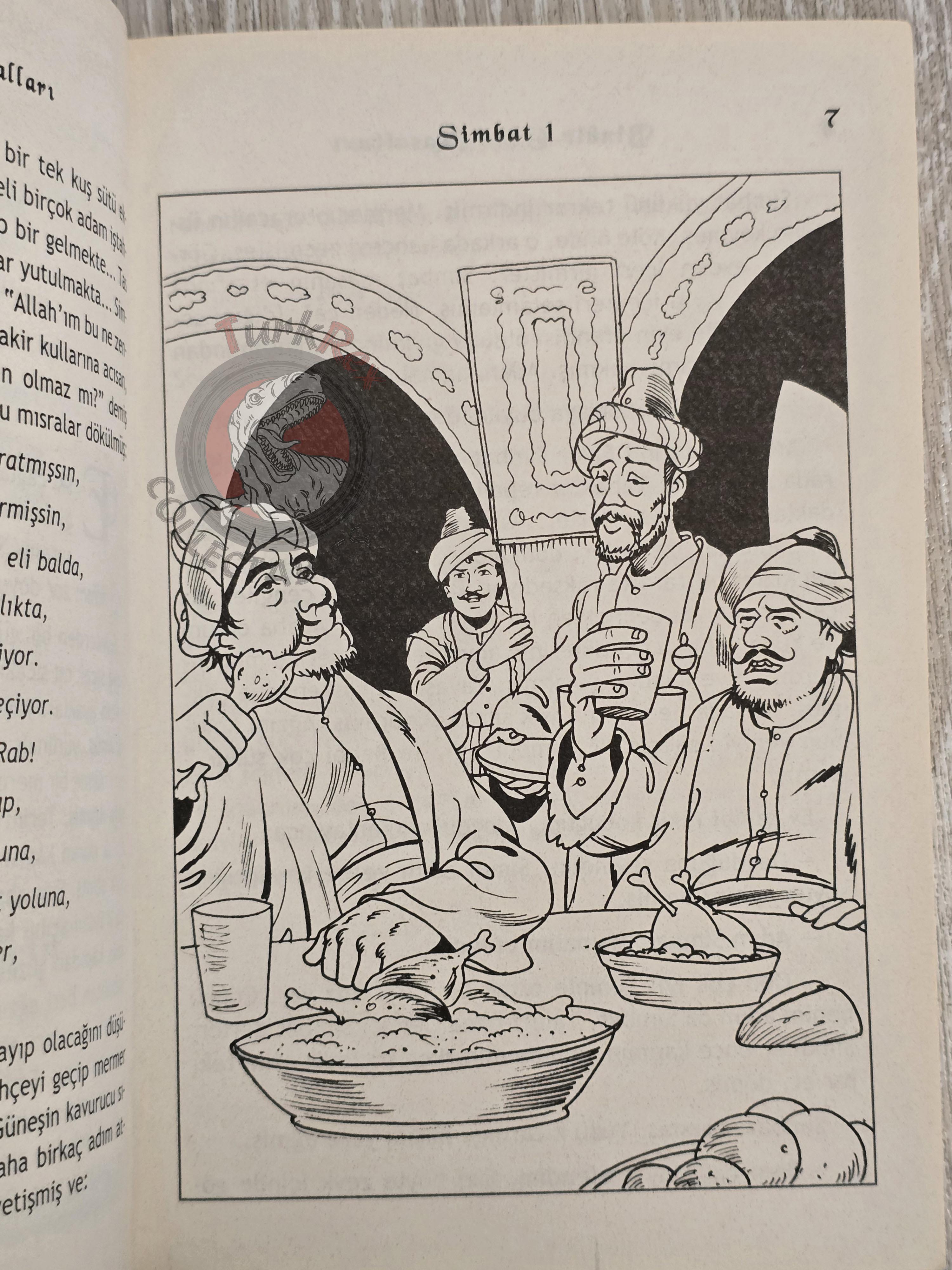Sinbad the Sailor 2007 Turkish Book Turkey 1001 Nights Illustrated