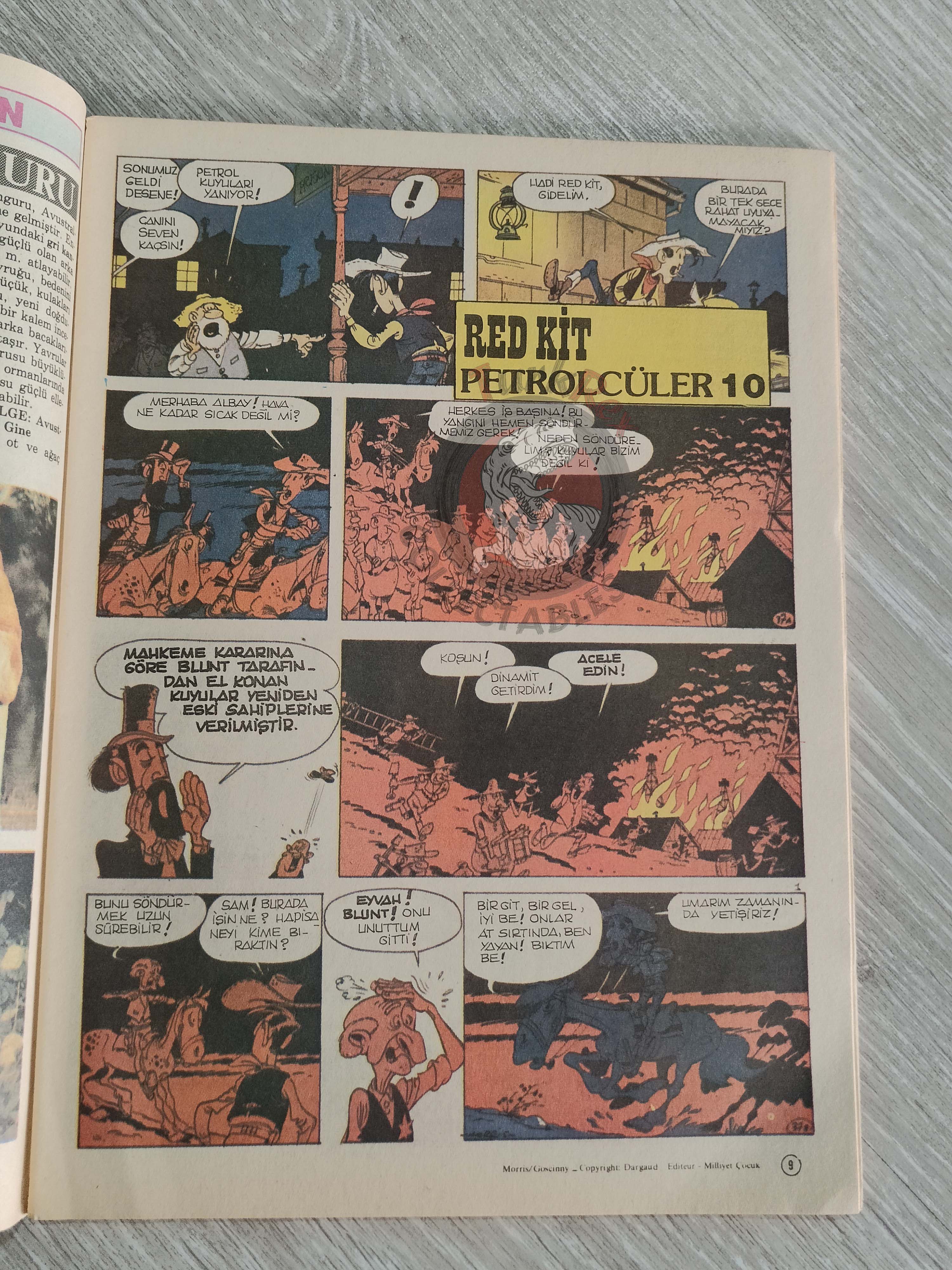 Milliyet Çocuk #7 1984 Turkish Comic Turkey Alice In Wonderland l'étalon noir Bob Morane Massagran