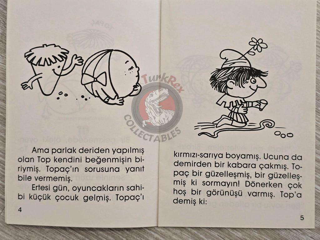 Hans Christian Andersen – The Top and Ball 1994 Turkish Book Turkey Illustrated