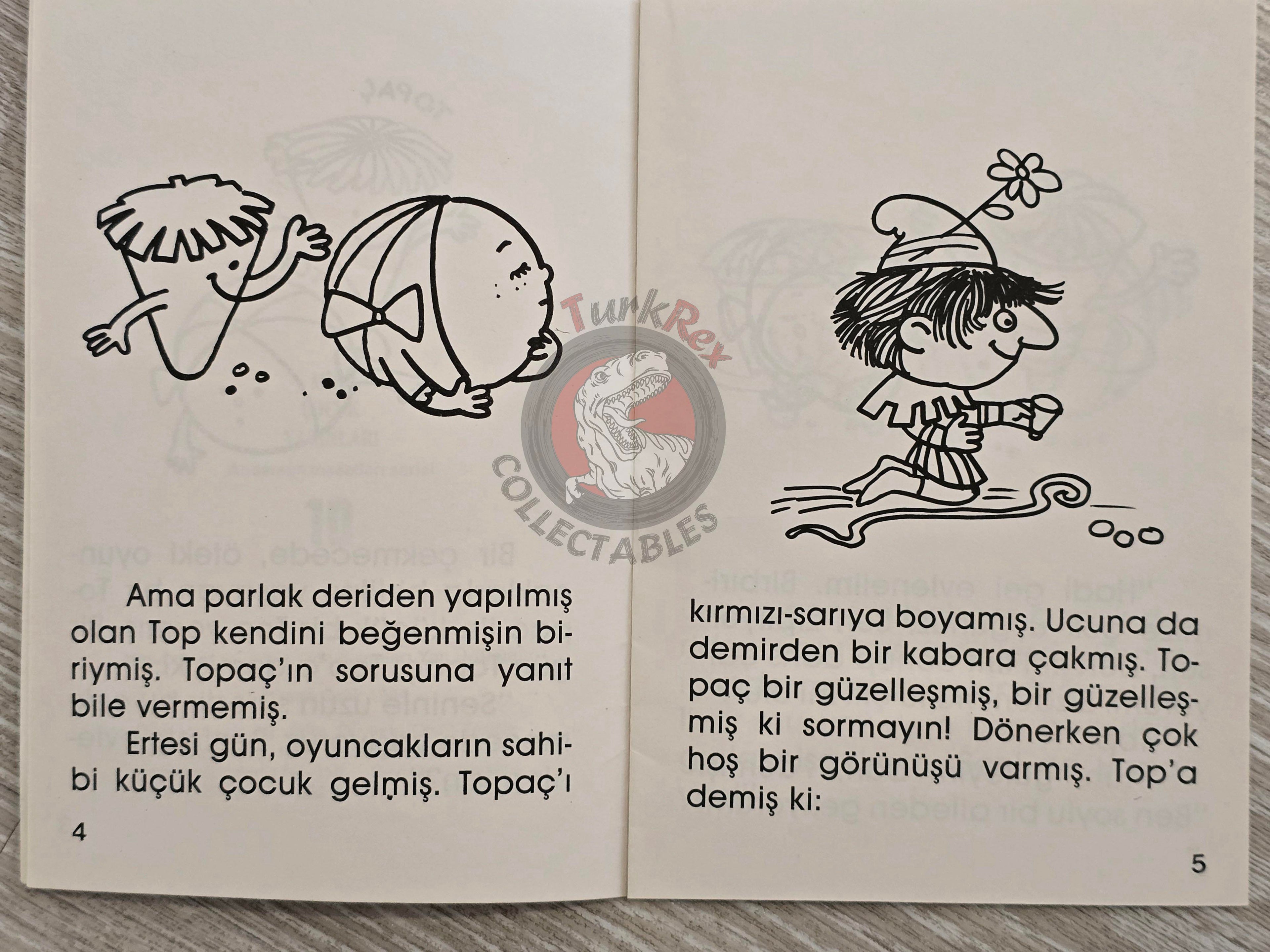 Hans Christian Andersen – The Top and Ball 1994 Turkish Book Turkey Illustrated