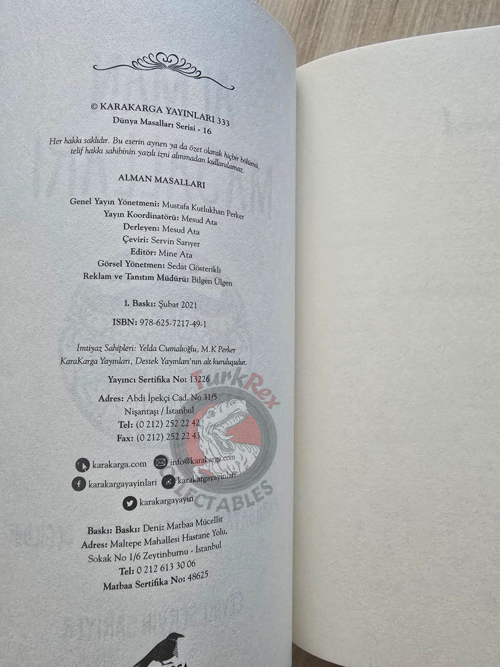 German Folk Tales 2021 Turkish Book Turkey Hans Jagenteufel