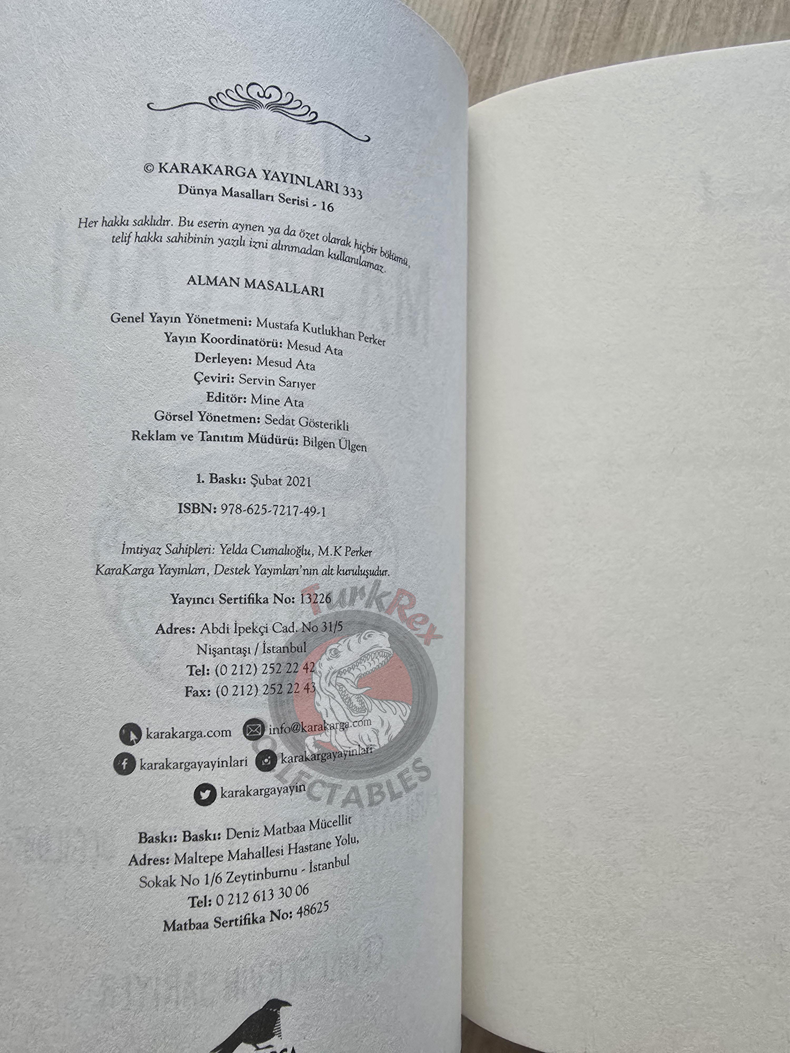 German Folk Tales 2021 Turkish Book Turkey Hans Jagenteufel