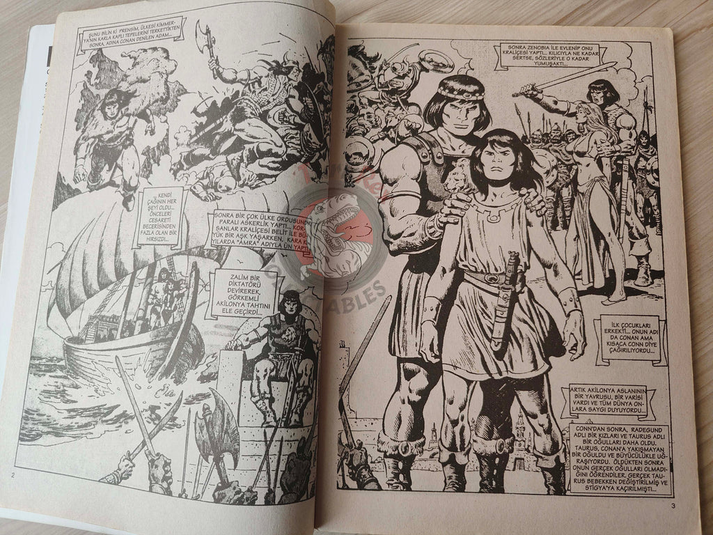 Imparator Conan #1 Conan the King #36 #37 Turkish Comic Turkey Frank Frazetta