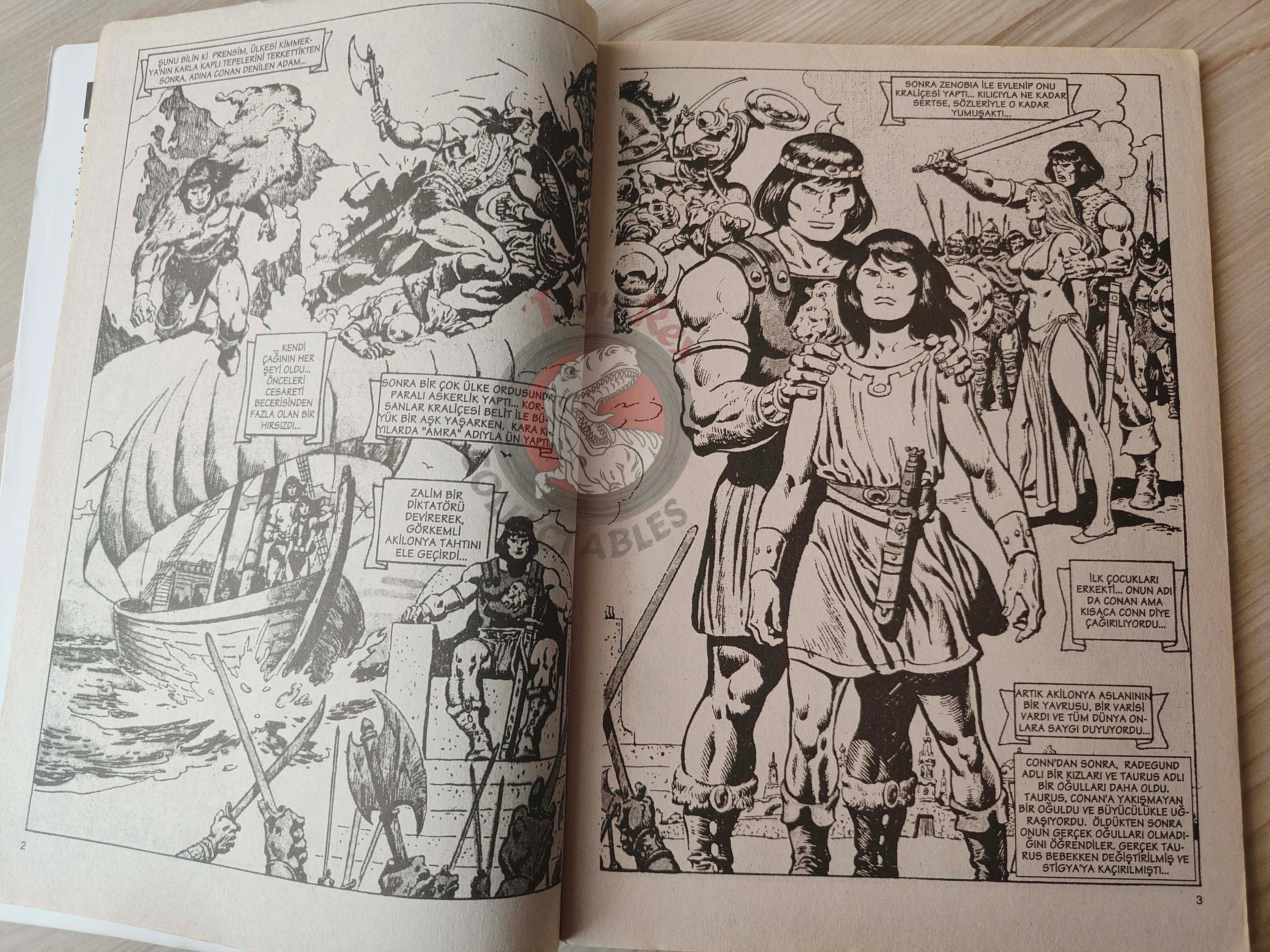 Imparator Conan #1 Conan the King #36 #37 Turkish Comic Turkey Frank Frazetta