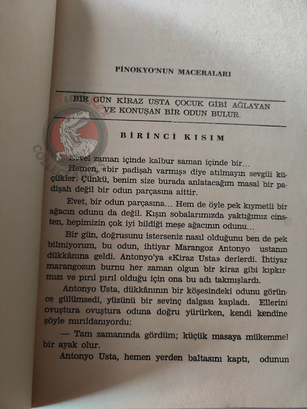 Carlo Collodi – Pinocchio 1965 Turkish Book Turkey Illustrated