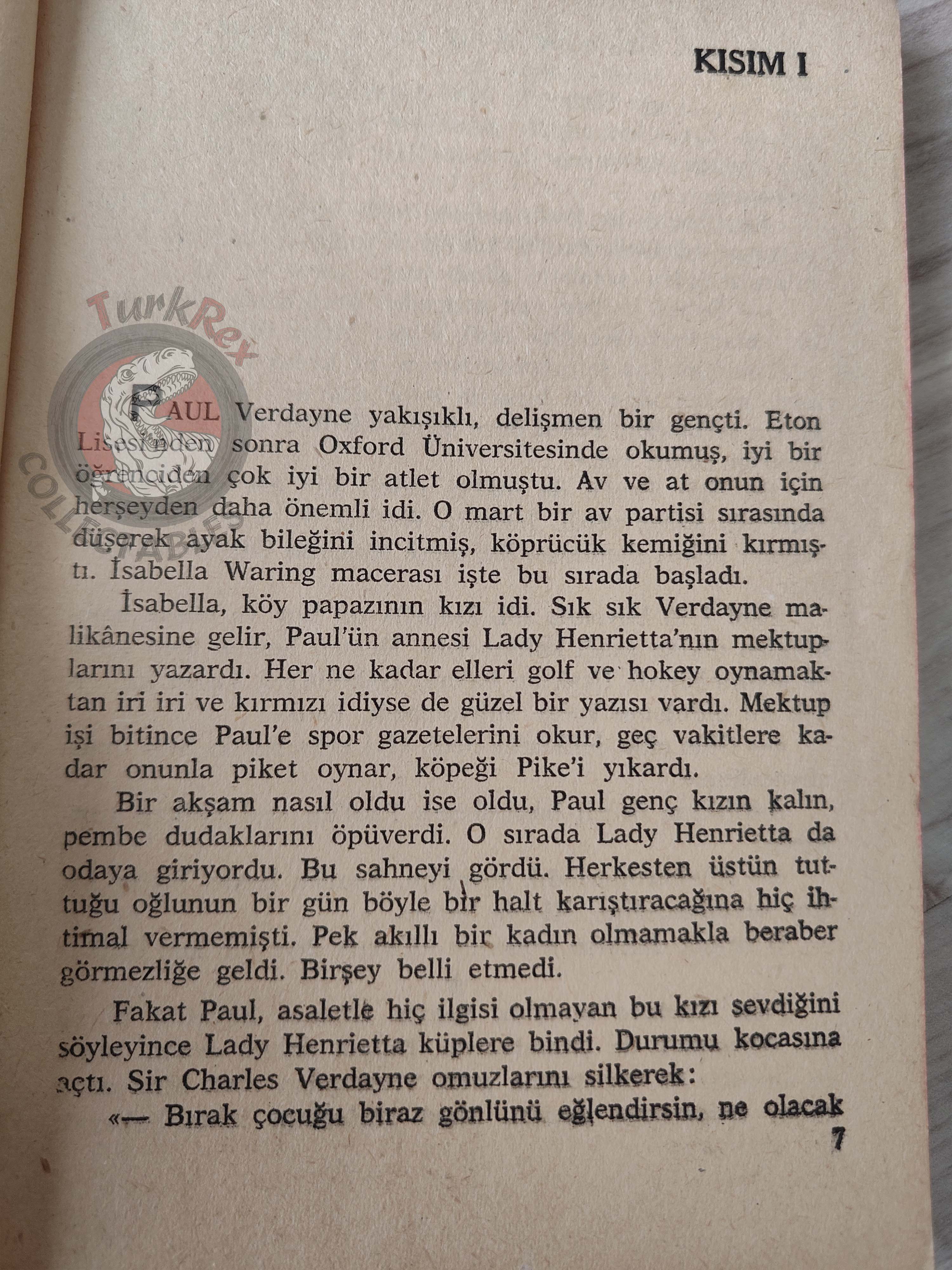 Elinor Glyn – Three Weeks 1960 Turkish Book Turkey