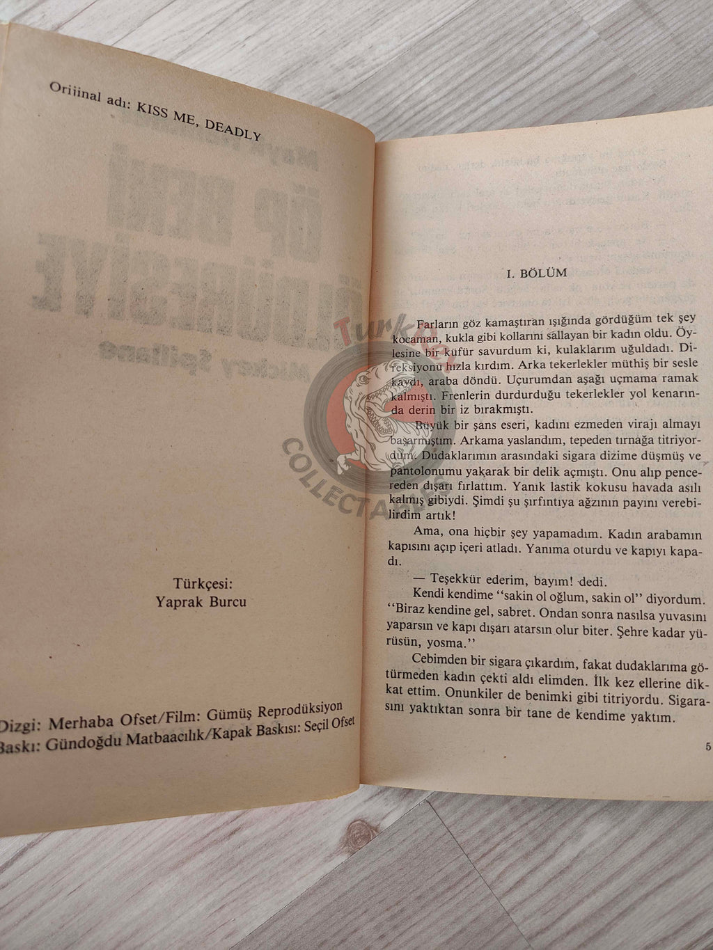 Mickey Spillane – Mike Hammer Kiss Me Deadly 1984 1st Turkish Book Turkey