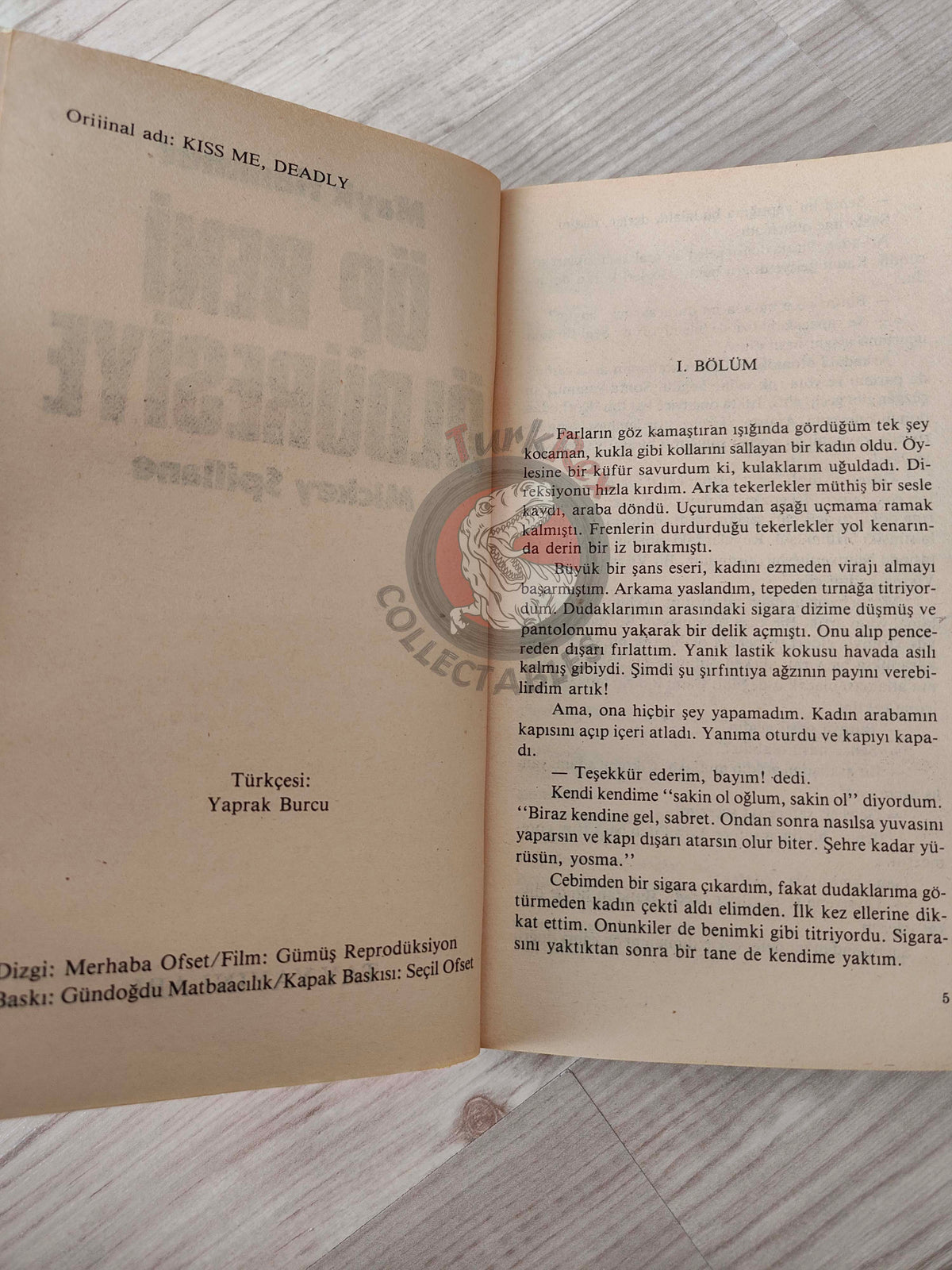 Mickey Spillane – Mike Hammer Kiss Me Deadly 1984 1st Turkish Book Turkey