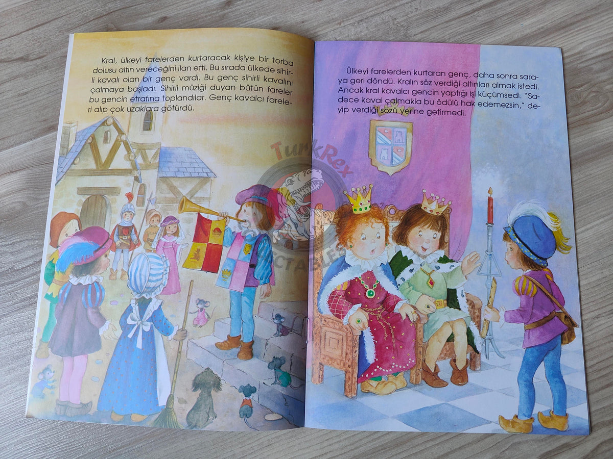 Grimm Brothers – Pied Piper of Hamelin 2000s Turkish Book Turkey Illustrated