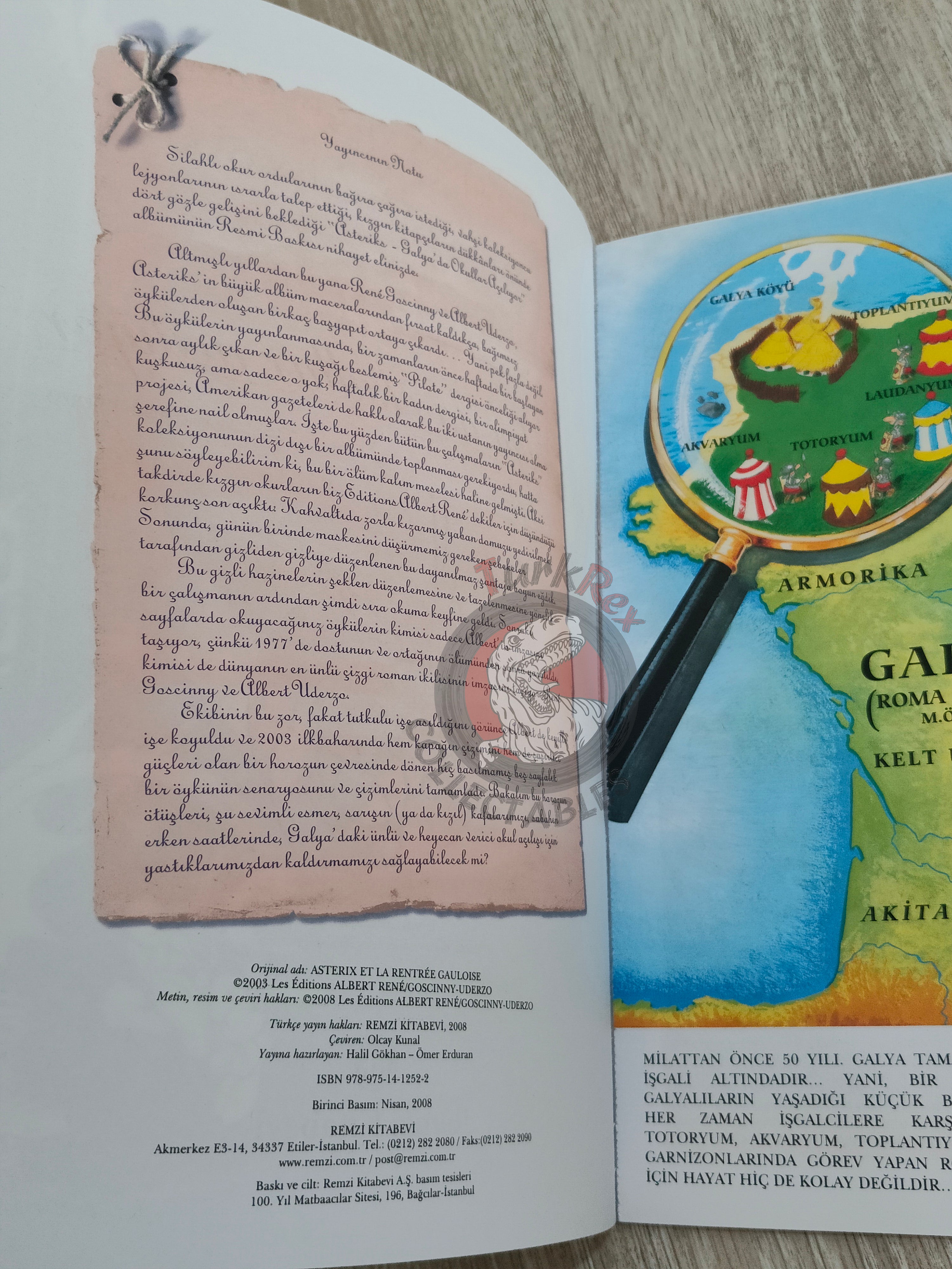 Asterix – Asterix and the Class Act 2008 1st Edition Turkish Edition Comic Turkey