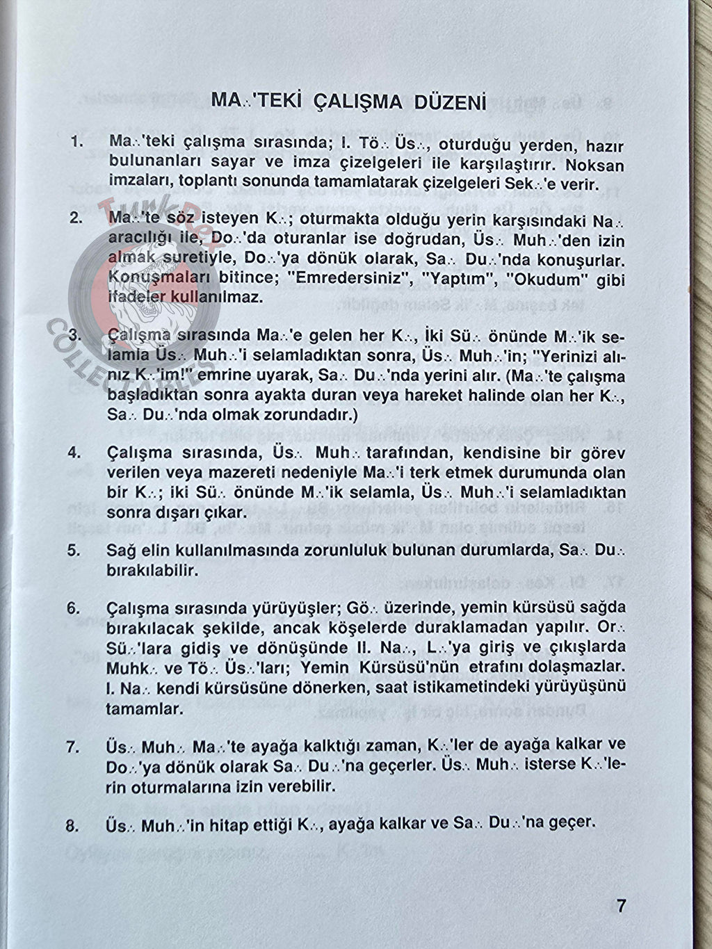 Turkish Freemasonry 2nd Degree Ritual Fellow Craft 2003 Booklet Masonic Masons of Turkey