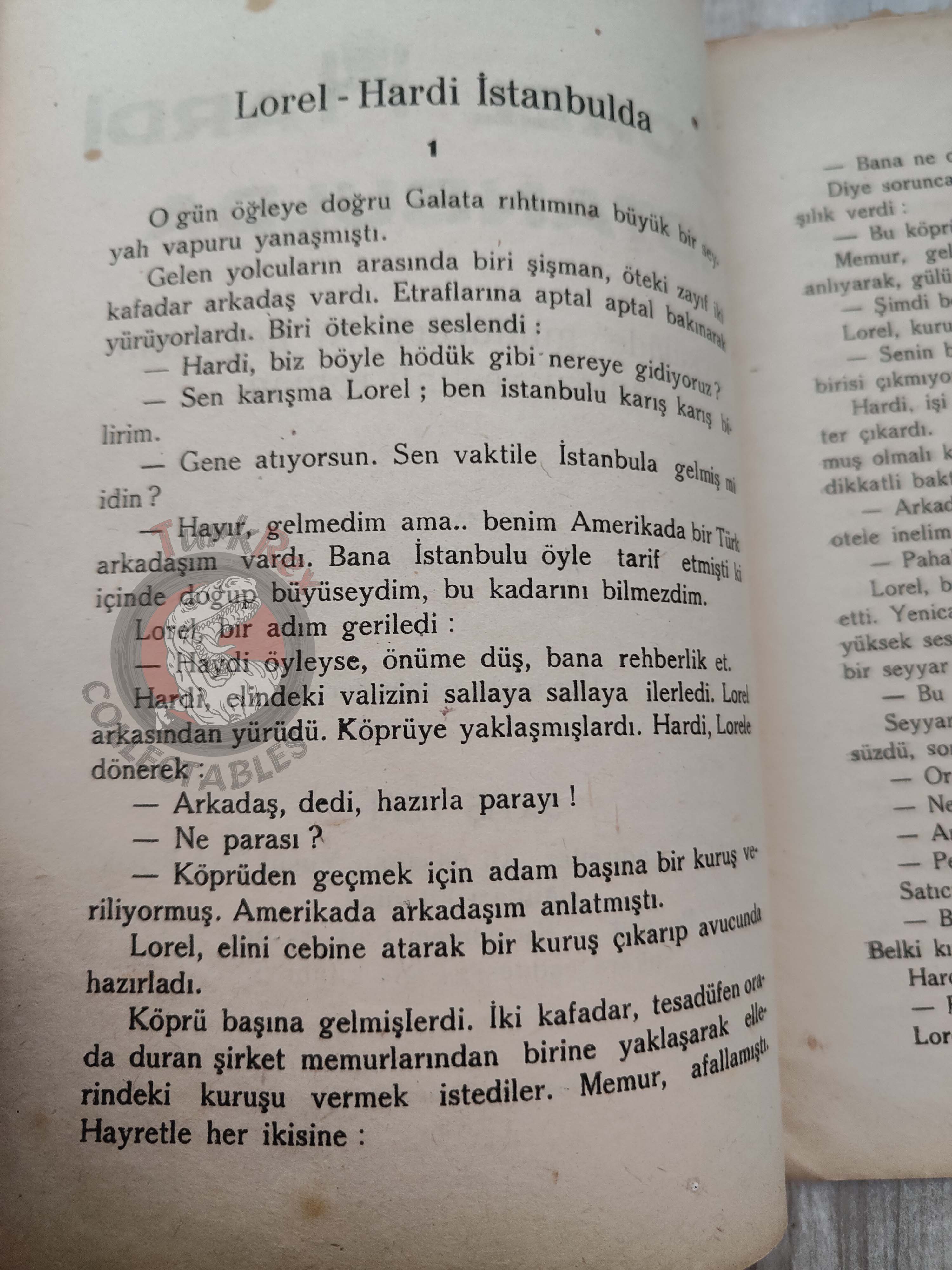 Laurel & Hardy in Istanbul 1939 1st Turkish Book Turkey