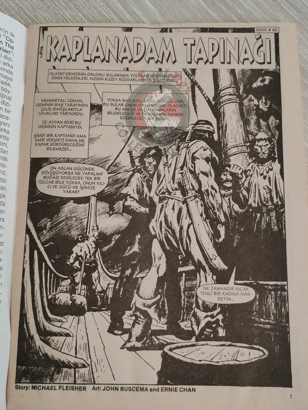 Conan #1 The Savage Sword of Conan #62 Turkish Comic Turkey The Barbarian #1