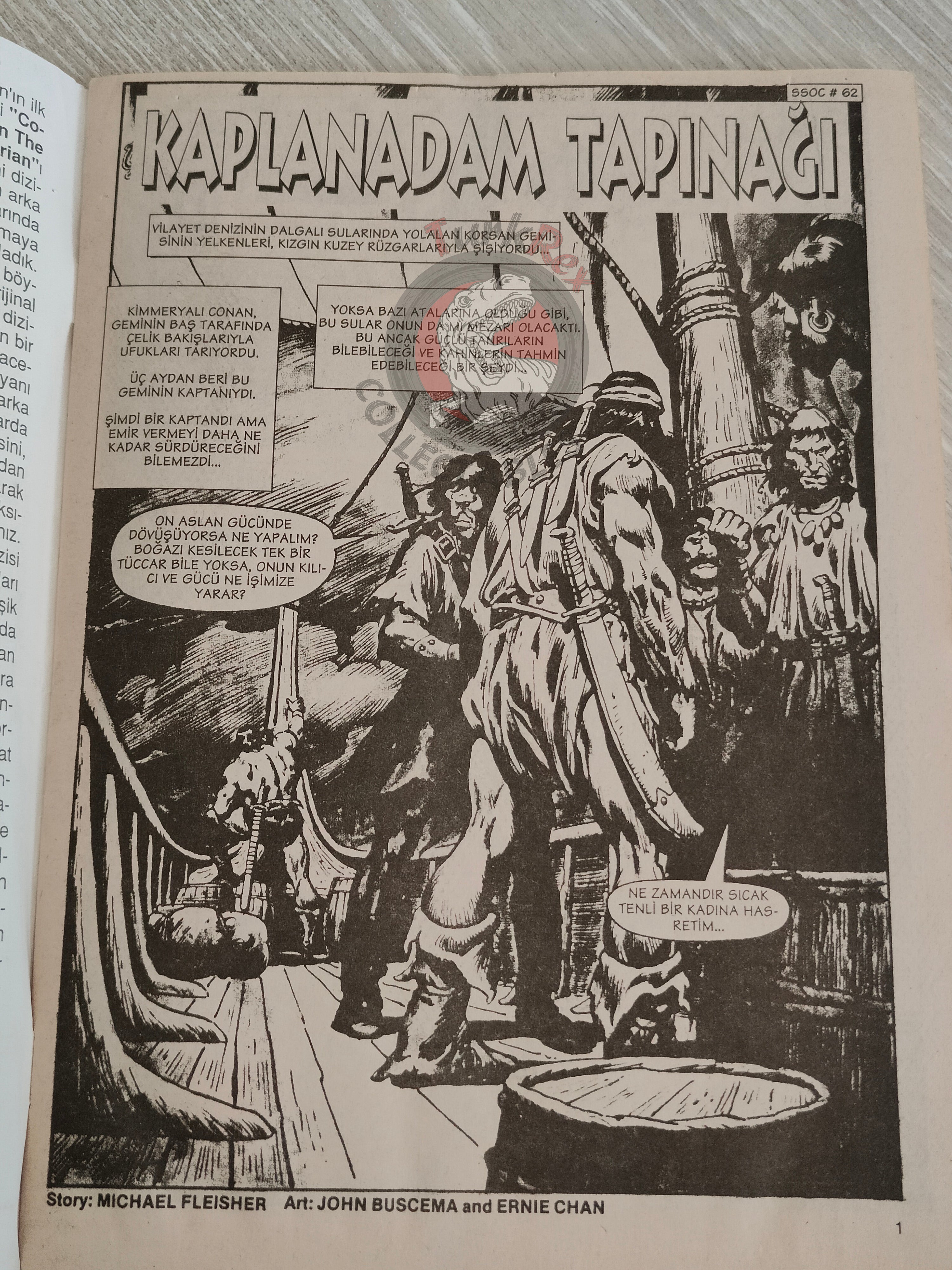 Conan #1 The Savage Sword of Conan #62 Turkish Comic Turkey The Barbarian #1