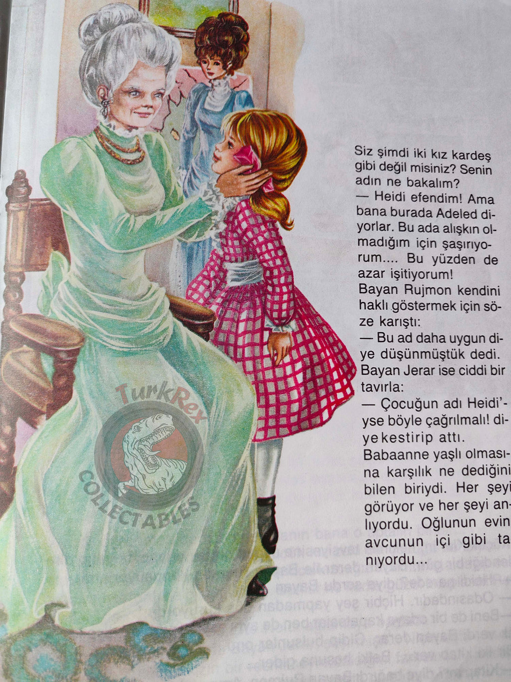 Johanna Spyri – Heidi Learns to Read and Write 1990s Turkish Book Turkey Illustrated Maury