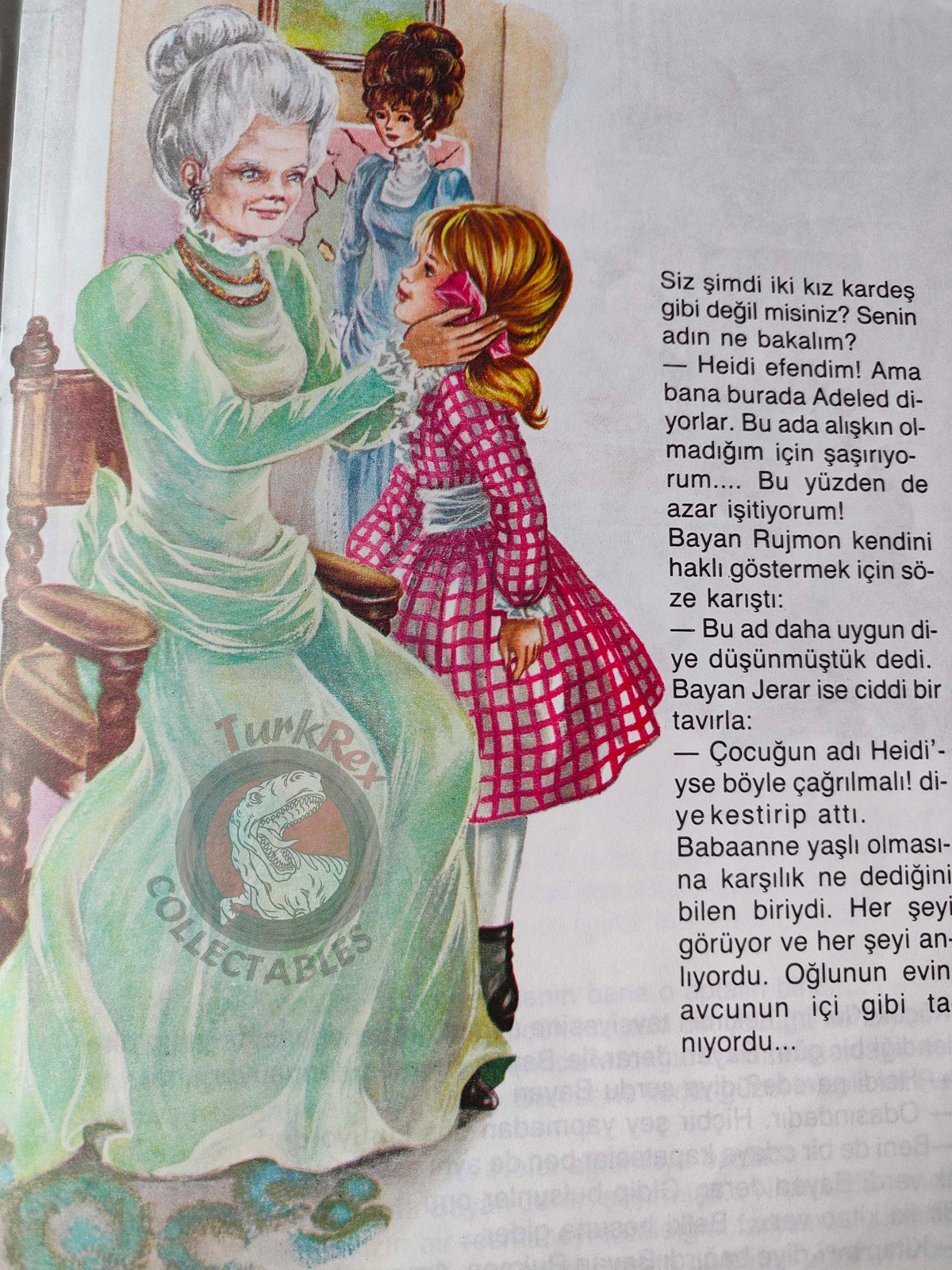 Johanna Spyri – Heidi Learns to Read and Write 1990s Turkish Book Turkey Illustrated Maury