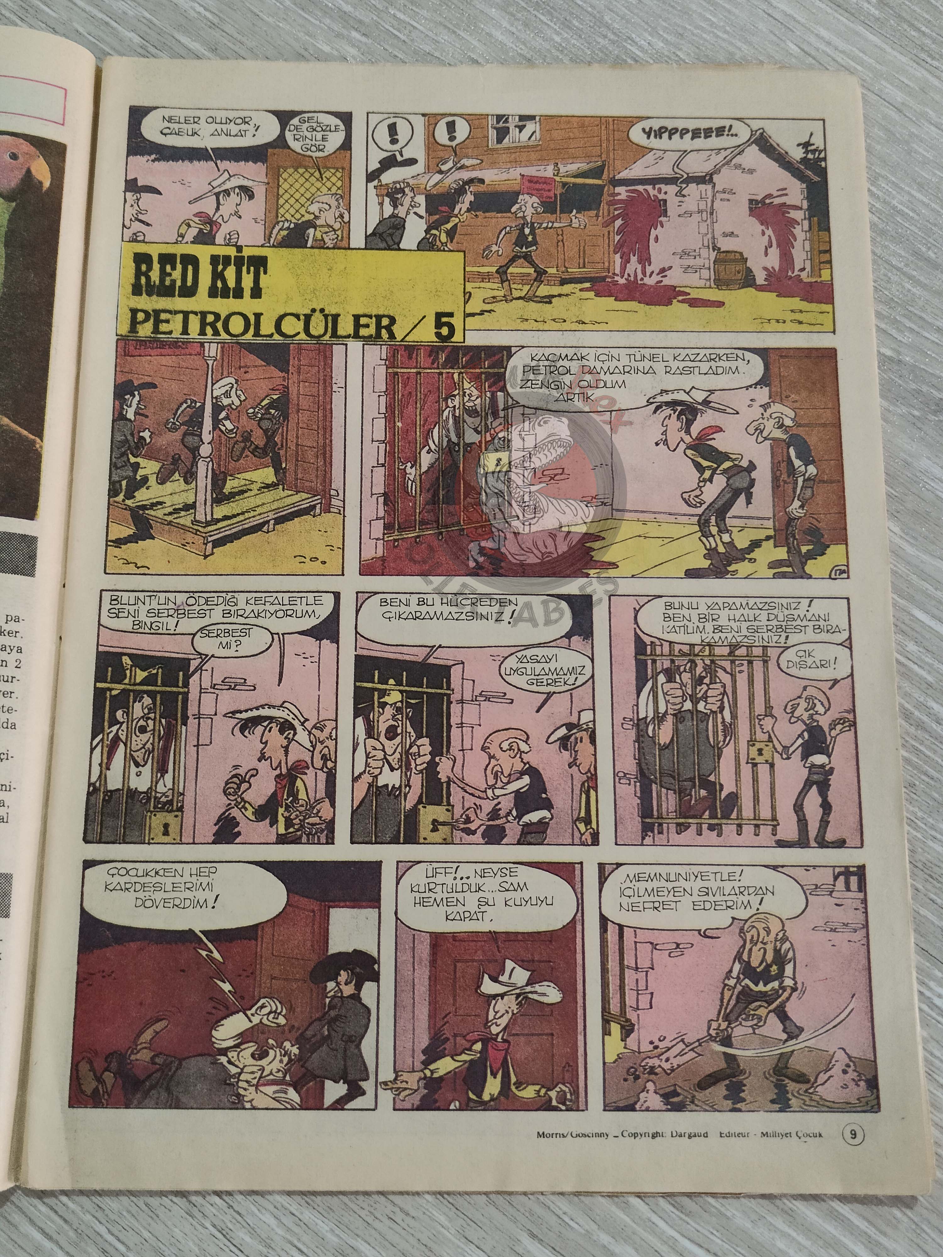 Milliyet Çocuk #2 1984 Turkish Comic Turkey Alice In Wonderland l'étalon noir Bob Morane Stefi