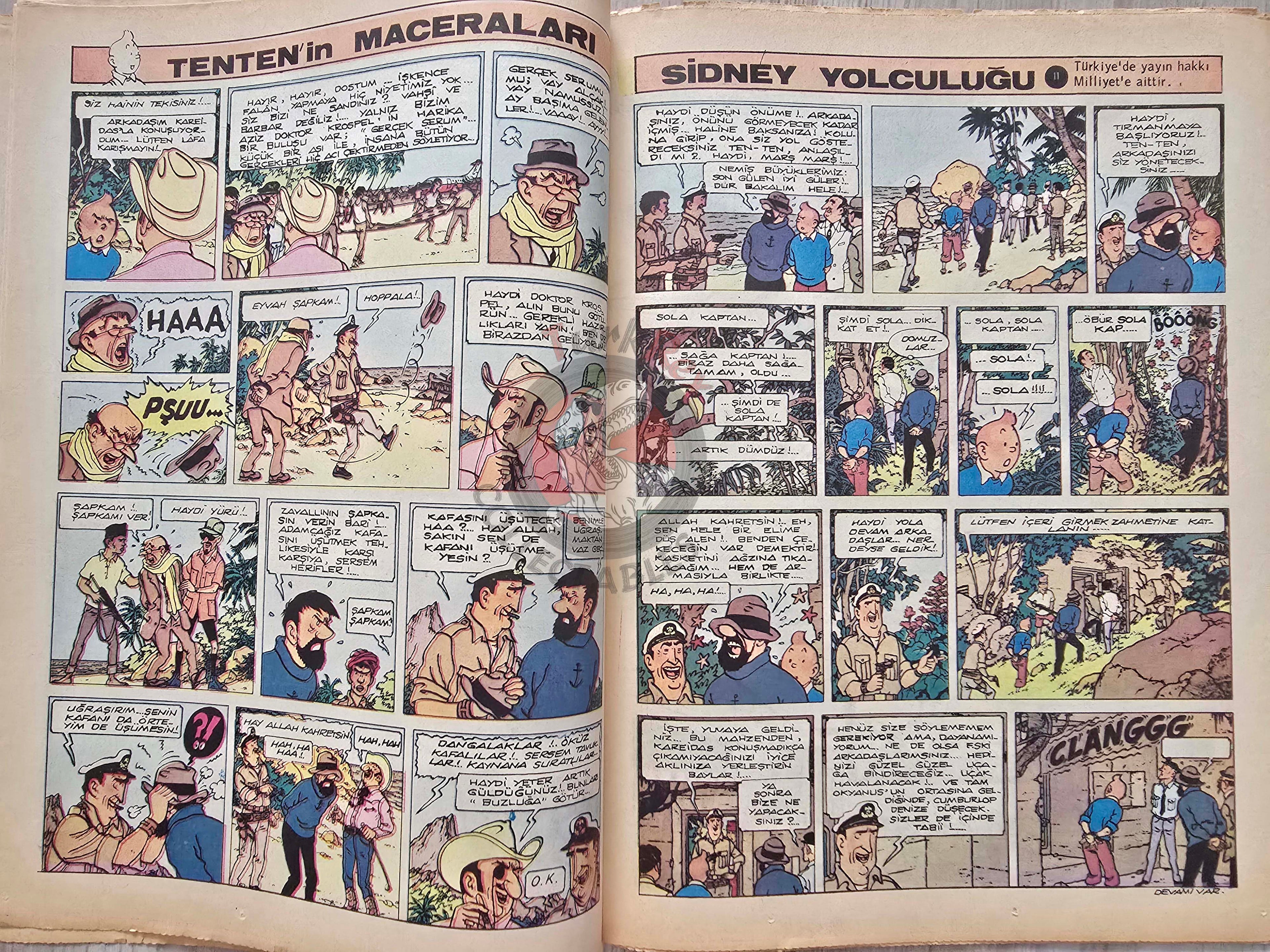 Milliyet Çocuk #11 1972 Turkish Comic Mag Turkey Tintin Jim Lacy Il Colonnello Caster’Bum