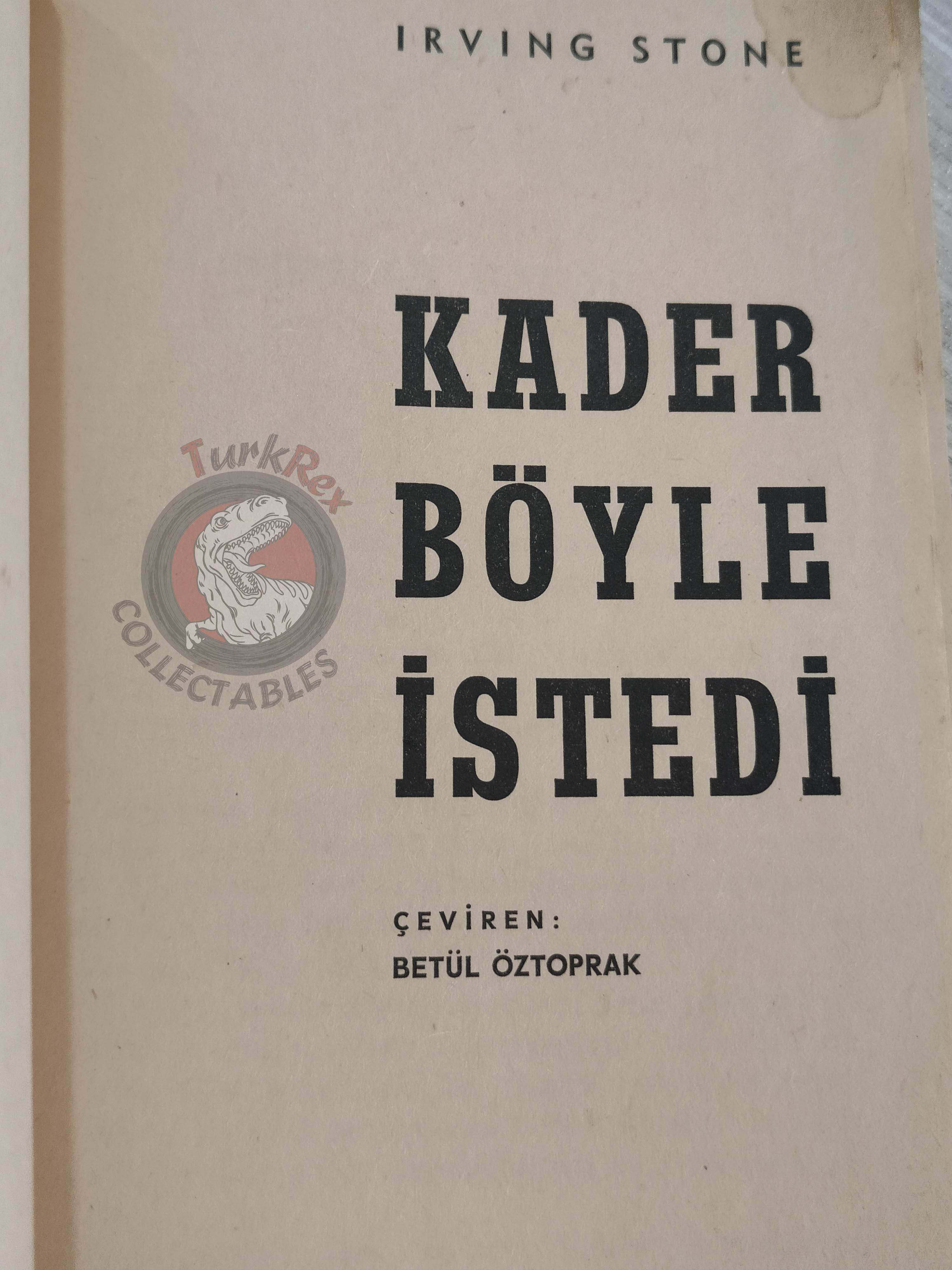 Irving Stone – The President’s Lady 1965 1st Turkish Book Turkey