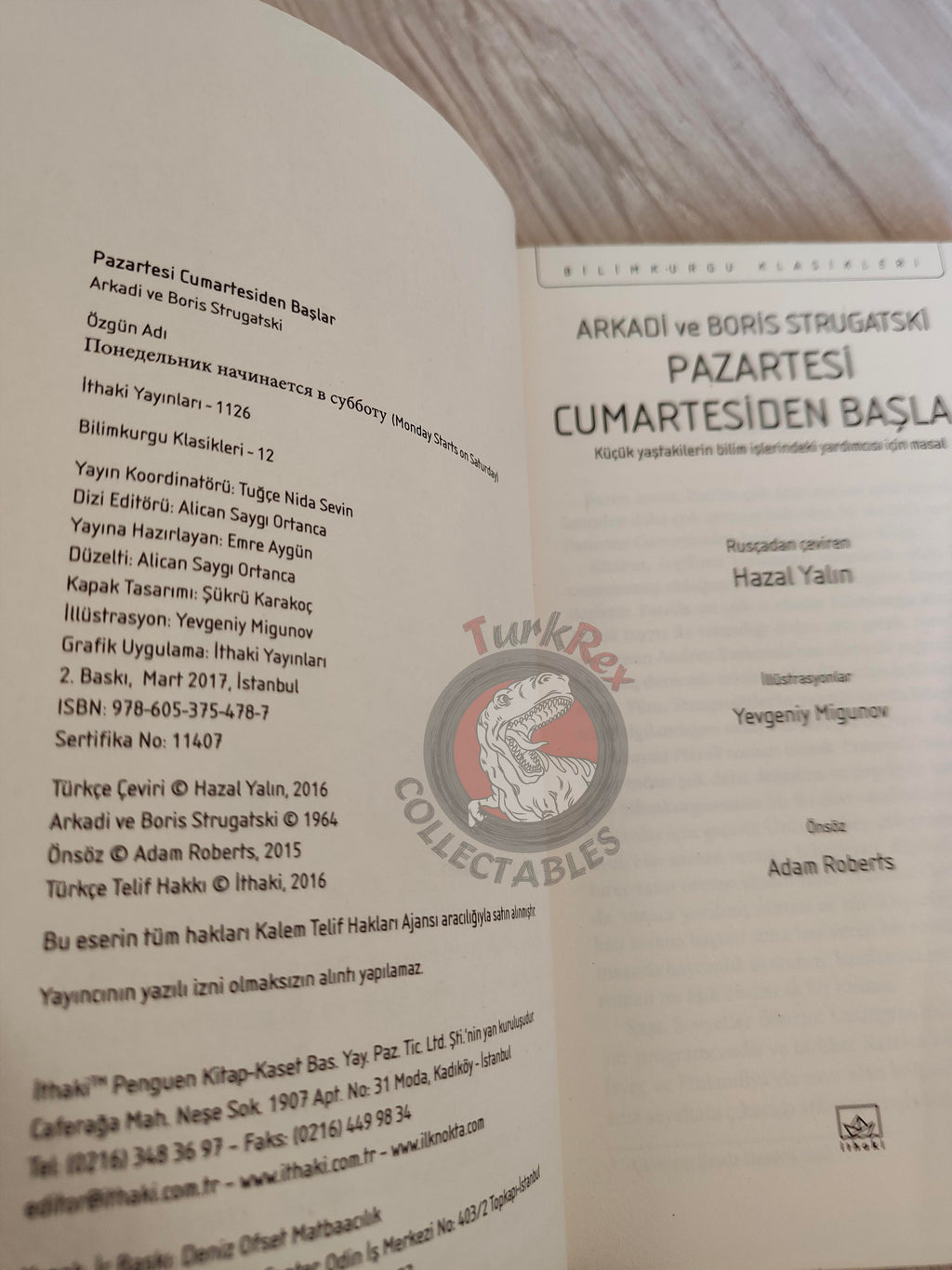 Arkadi and Boris Strugatski – Monday Starts on Saturday 2017 Turkish Book Turkey