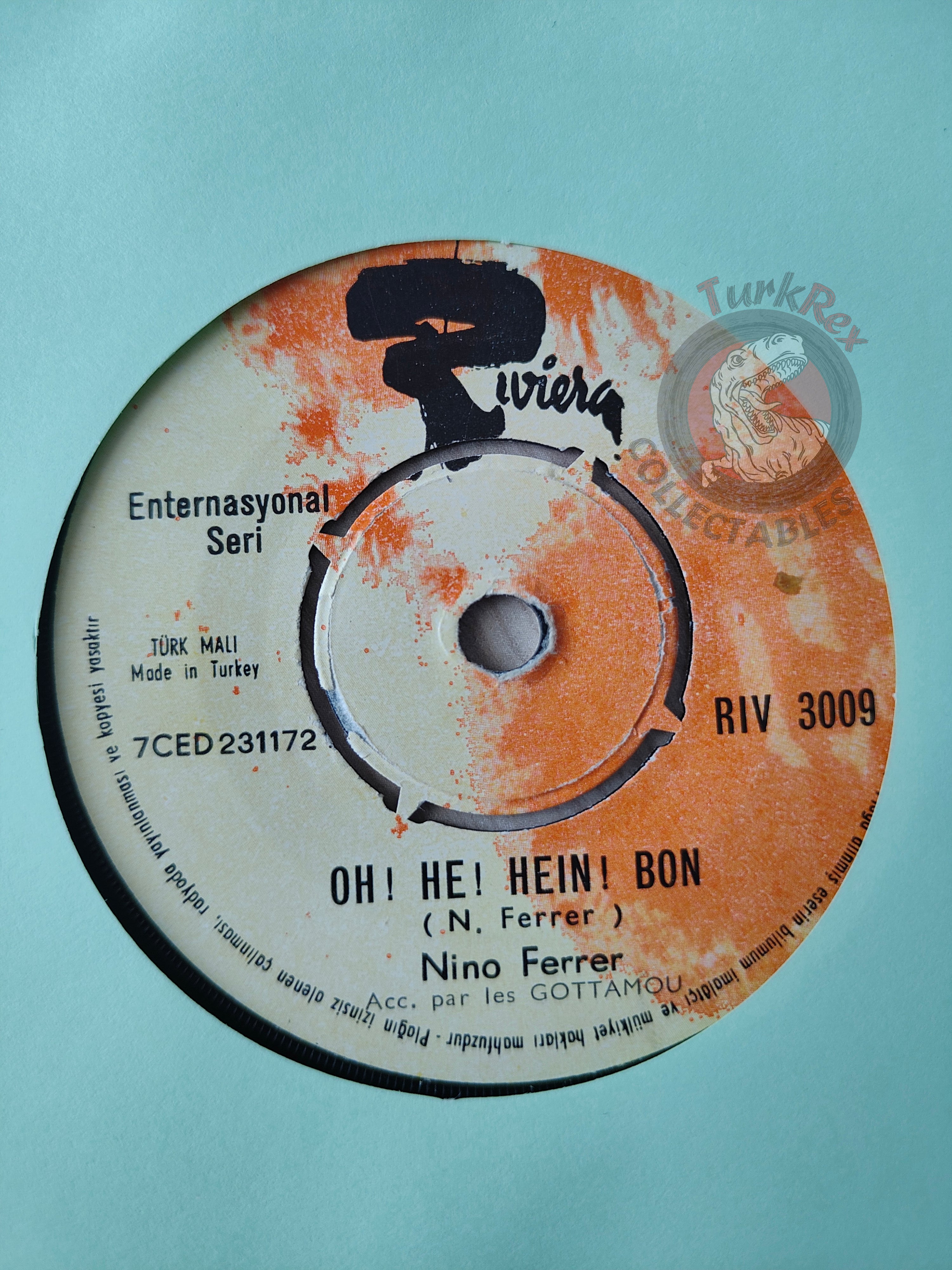 Nino Ferrer – Alexandre 7" Turkish Pressing Vinyl Turkey Edition