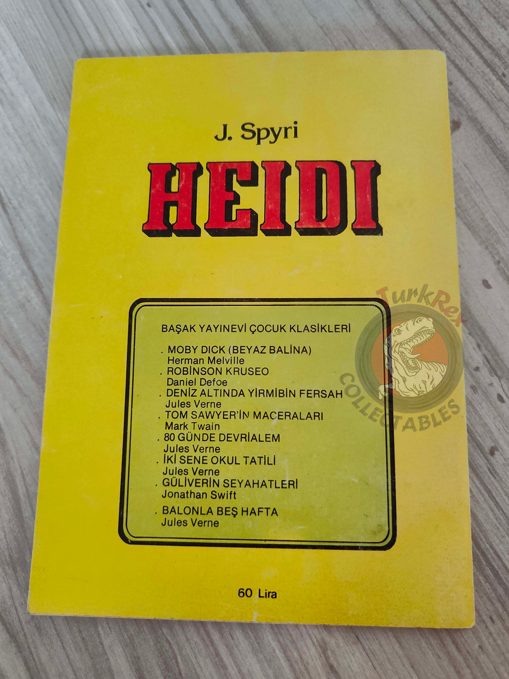Johanna Spyri – Heidi 1983 Turkish Book Turkey