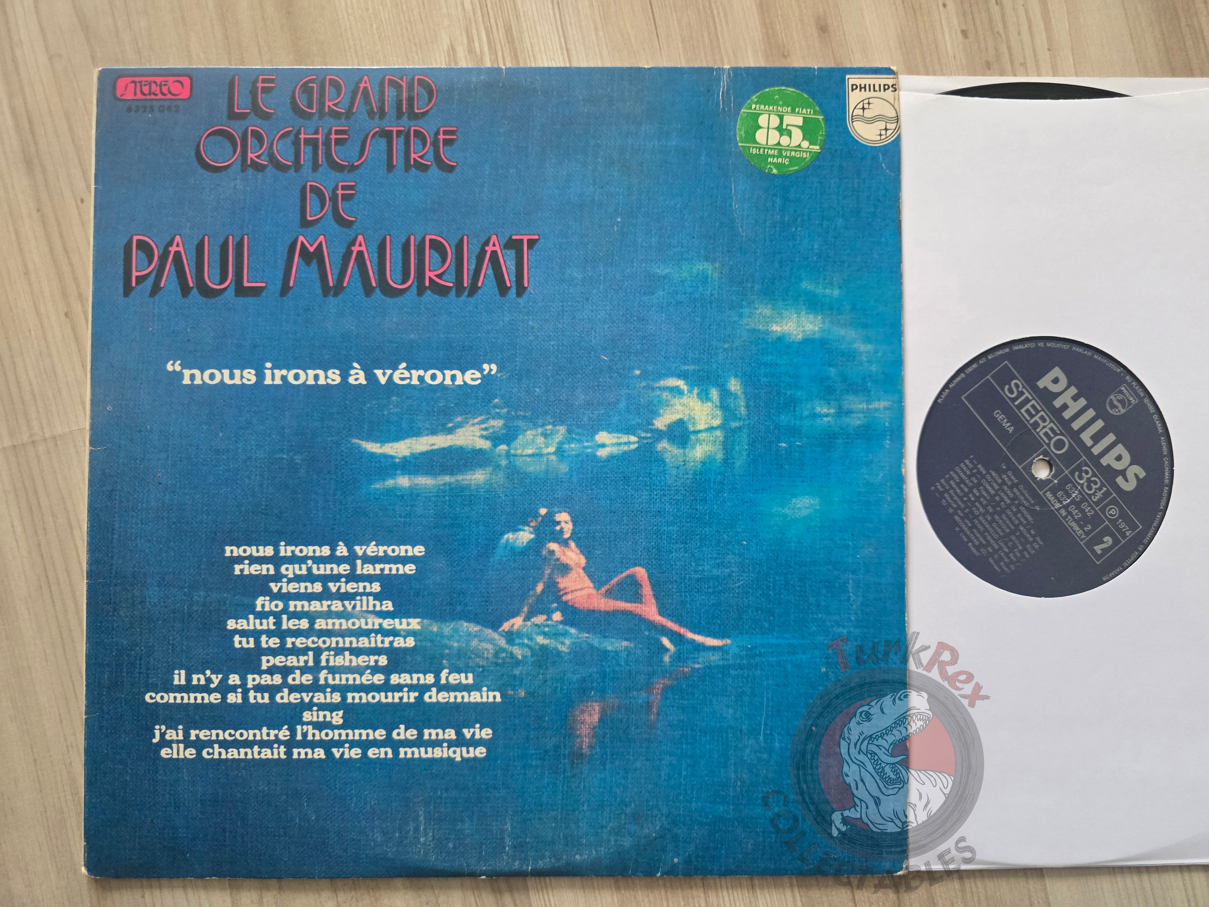 Paul Mauriat – Nous Irons A Vérone Turkish Pressing Vinyl Turkey Edition