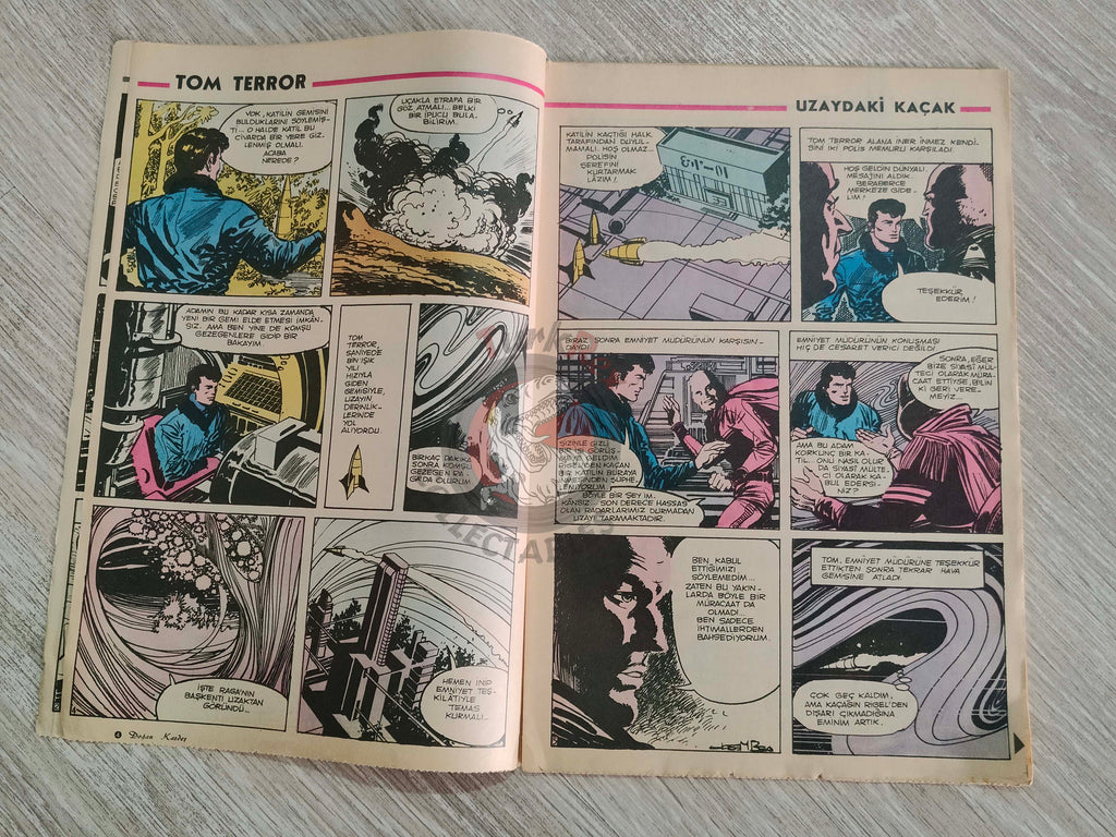 Doğan Kardeş 1971 Magazine #31 Turkish Comic Turkey Johnny Galaxy, Alice In Wonderland