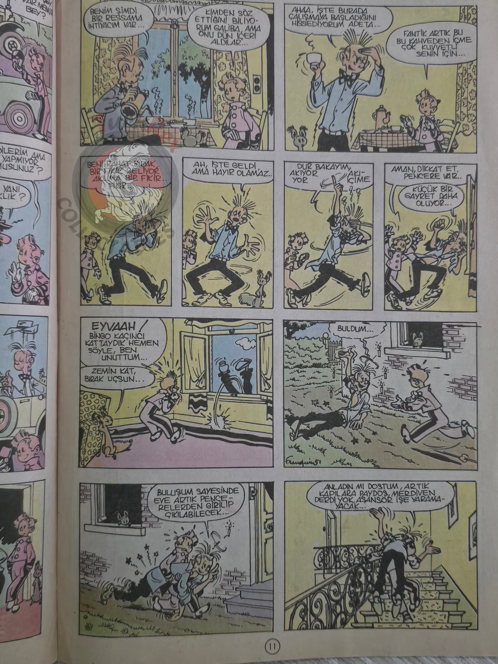 Spirou & Fantasio #6 Spirou et les héritiers 1989 Turkish Comic Turkey