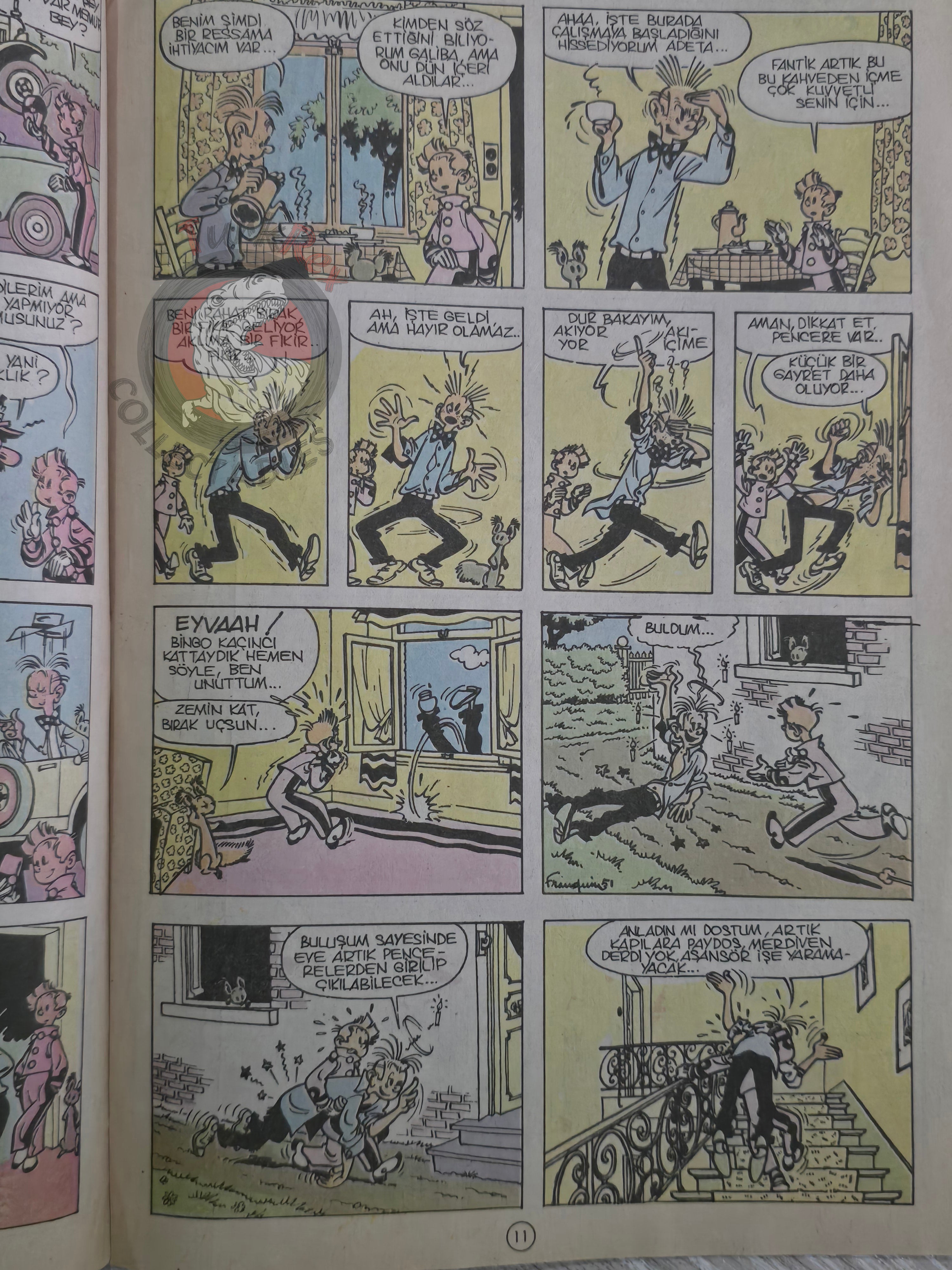 Spirou & Fantasio #6 Spirou et les héritiers 1989 Turkish Comic Turkey