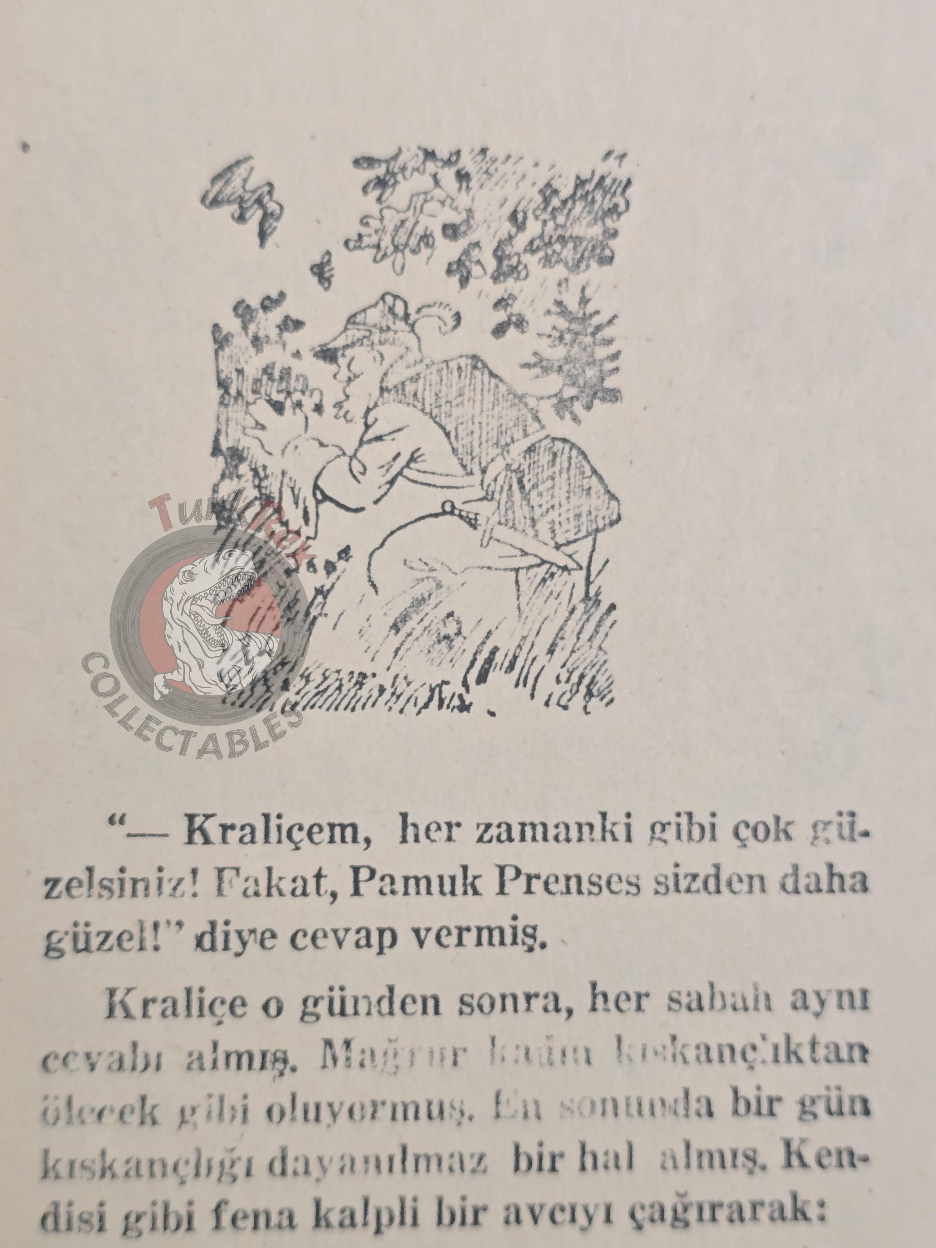 Grimm Brothers – Snow White and the Seven Dwarfs 1970s Turkish Book Turkey Illustrated